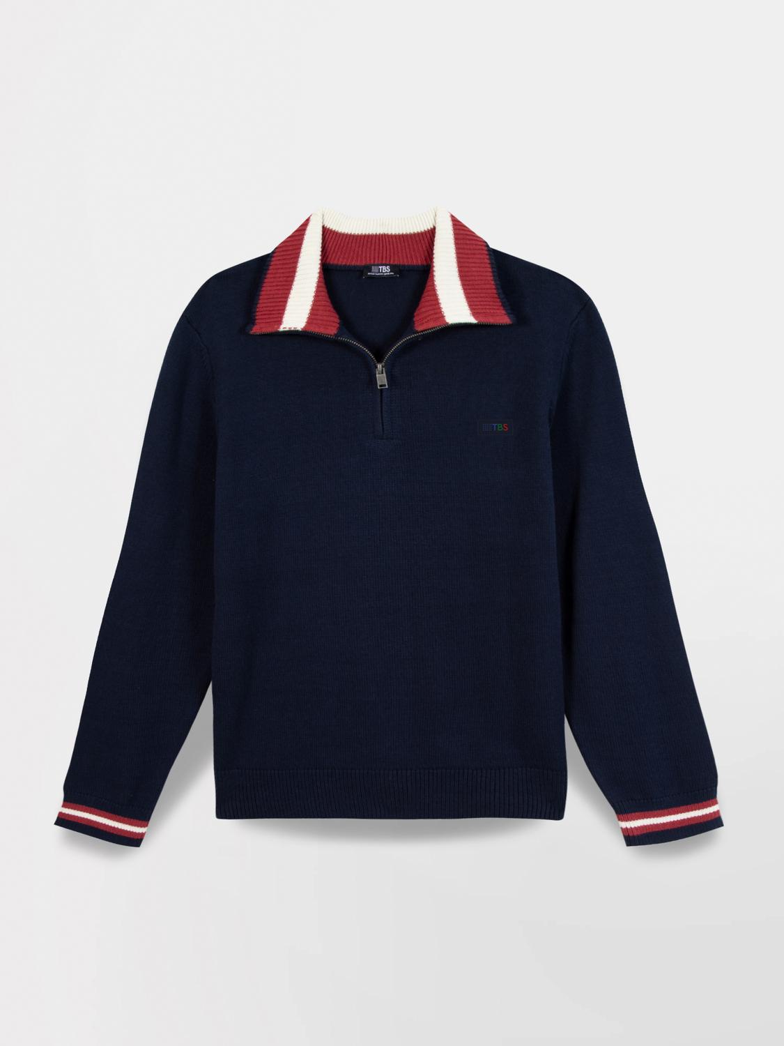 Pull Marine Manches Longues Bleu TATUMCAM Pull Marine Manches Longues Bleu TATUMCAM