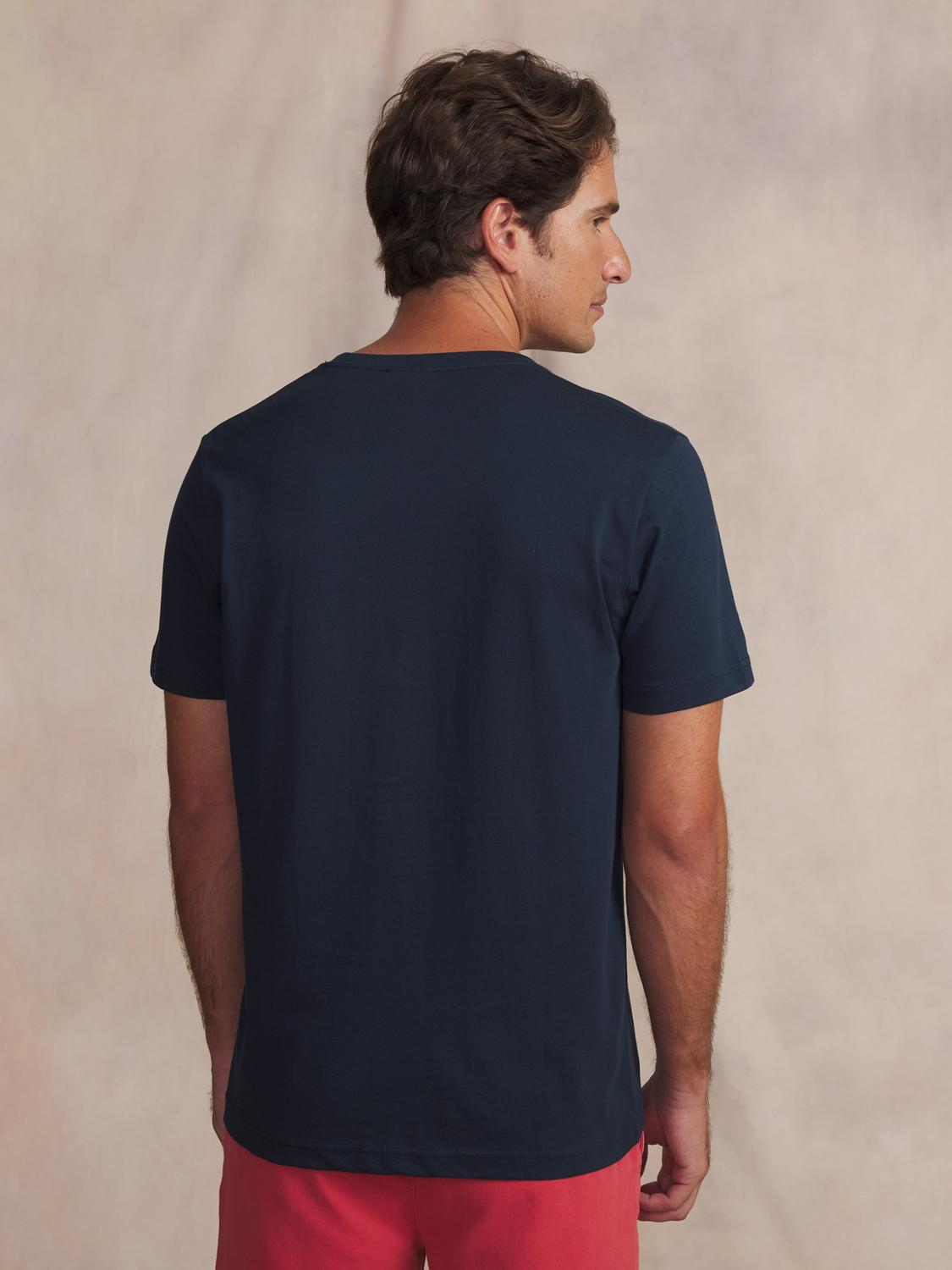 Tee-shirt en maille homme navy FREDITEE