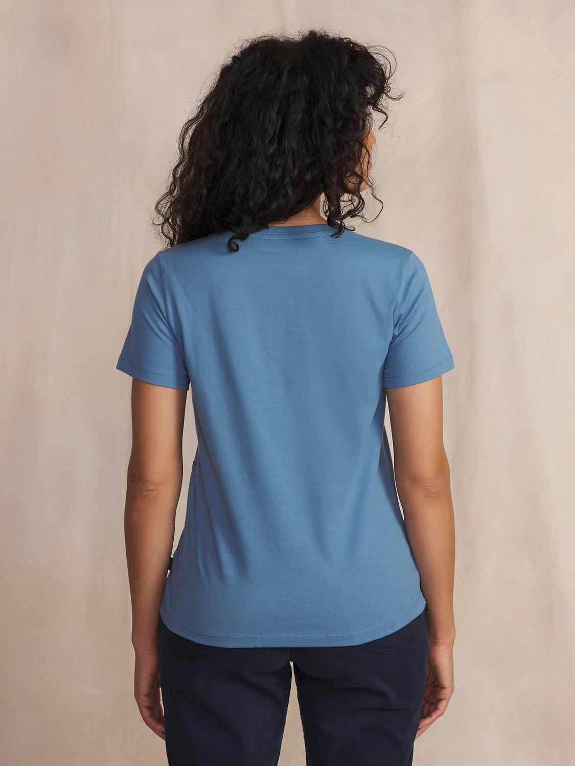 Tee Shirt Celeste Manches Courtes Bleu MELBATEE