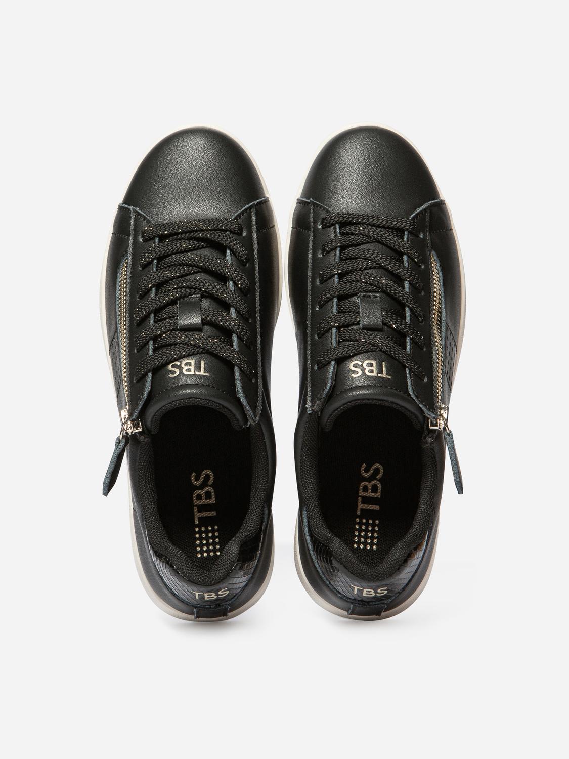 Baskets Femme Zippées Noir LORAZIP Baskets Femme Zippées Noir LORAZIP