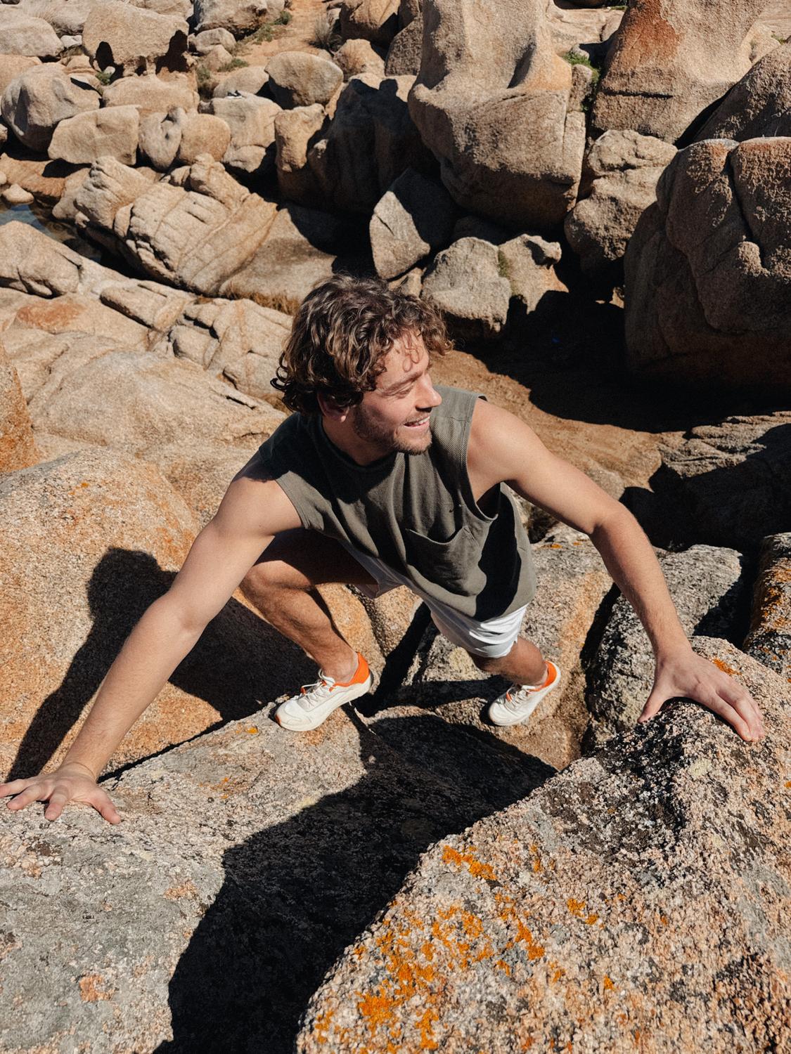 Chaussure homme avec évacuation de l'eau angora et topaze SAWALI