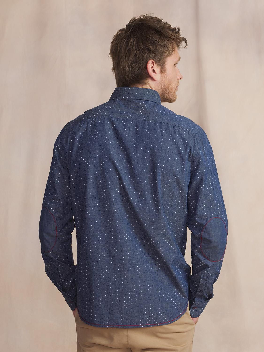 Chemise Indigo Manches Longues Bleu ORLANCHE Chemise Indigo Manches Longues Bleu ORLANCHE