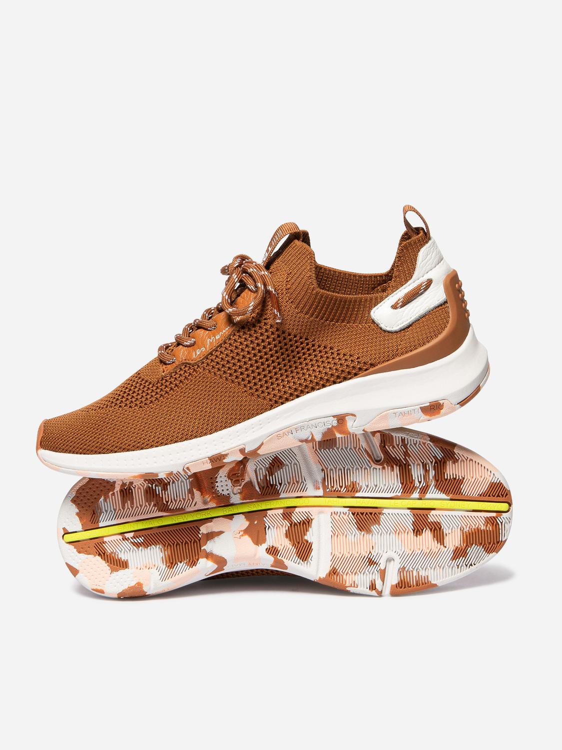 Running femme canelle blanc camo JELLINA