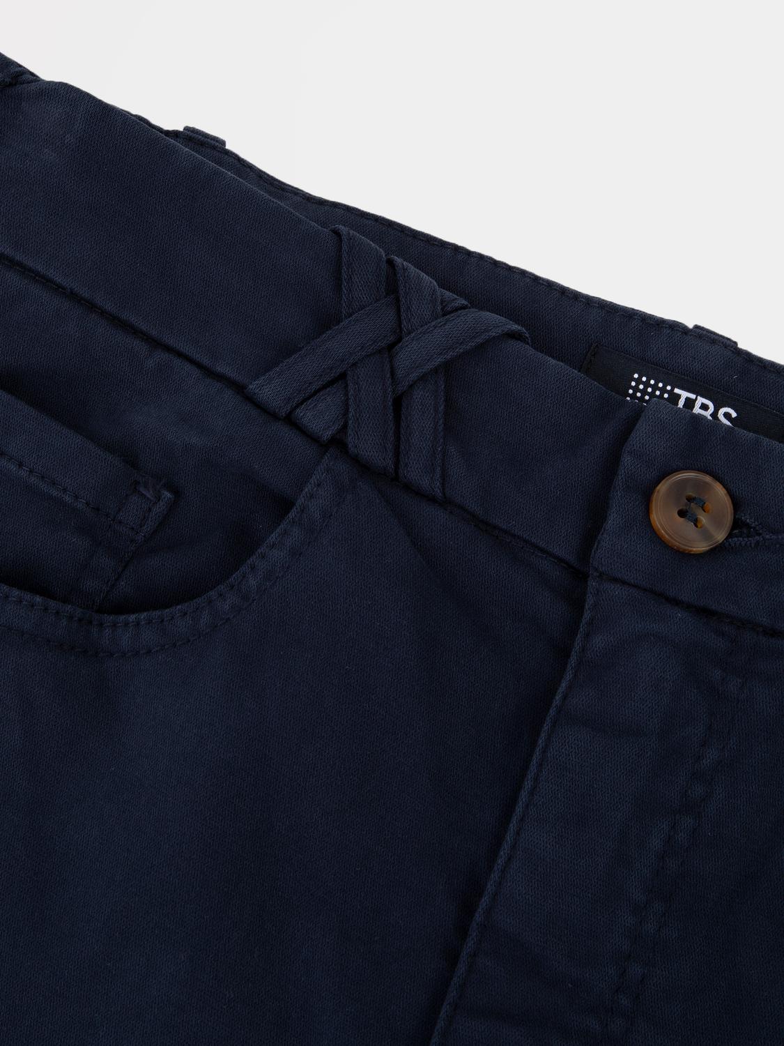 Bermuda Femme Ceinture Semi-élastiquée Bleu marine SINTAMID