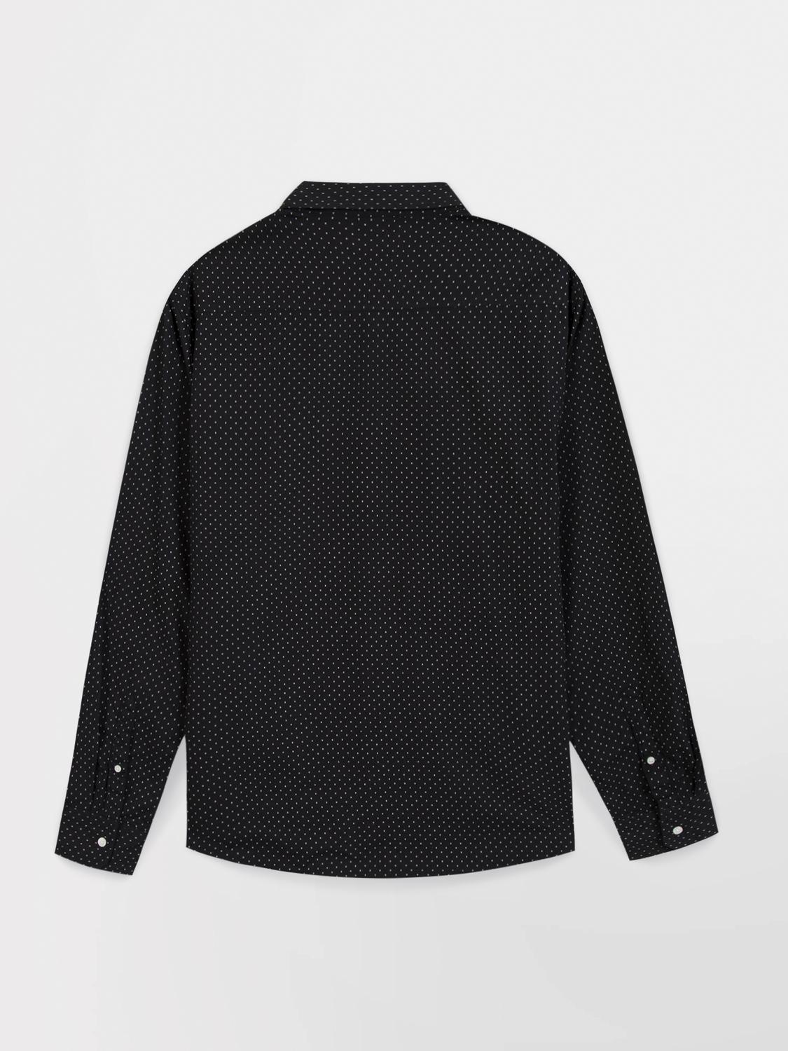 Chemise Noir Manches Longues Noir WALIDCHE