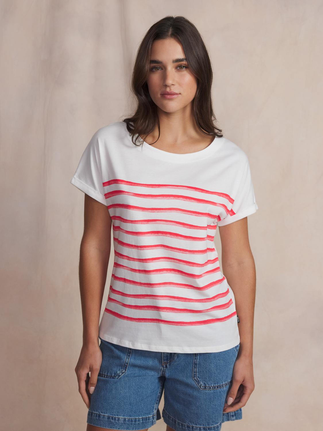 Tee-shirt en maille femme hibiscus OXANATEE