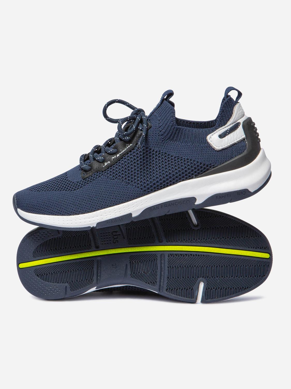 Trainers Women Comfort Textile Recycled Blue