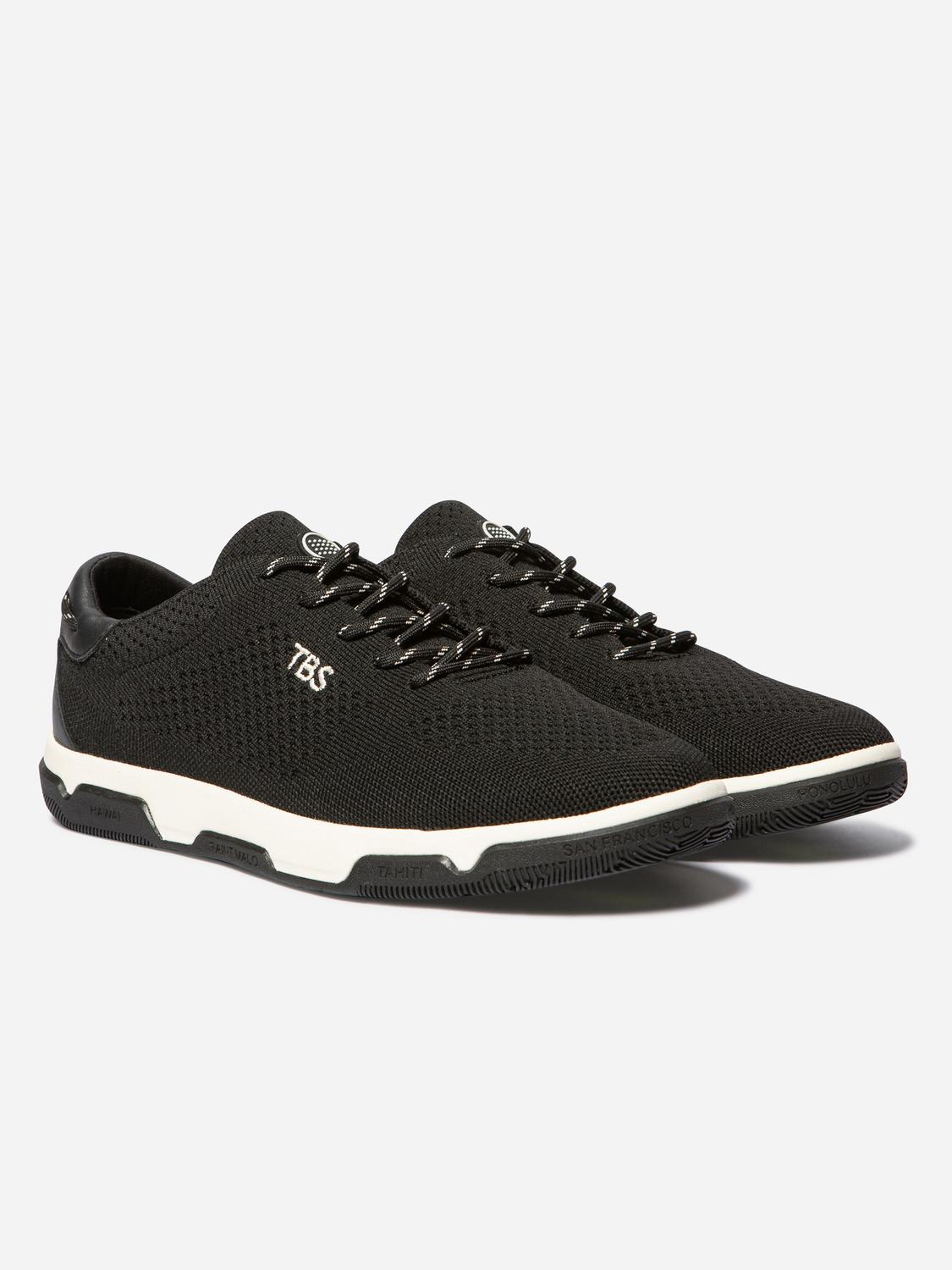 Tennis en toile homme noir GUEKNIT