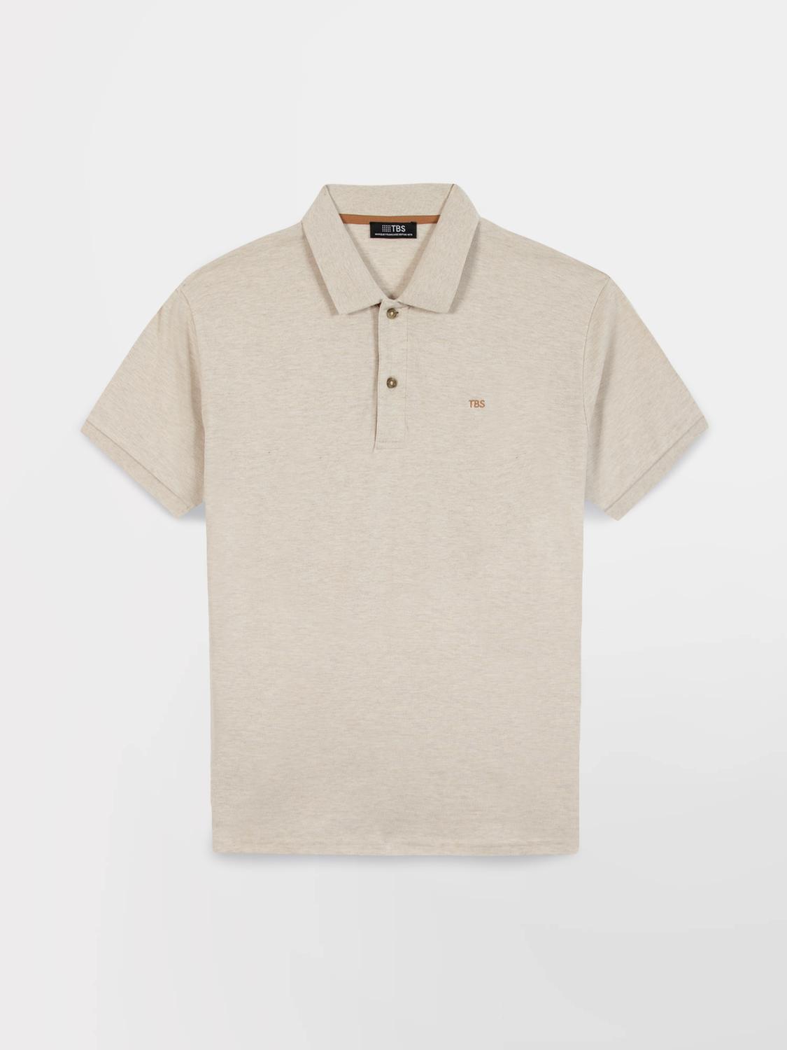 Men's polo shirt Beige Heathered LICIOPOL