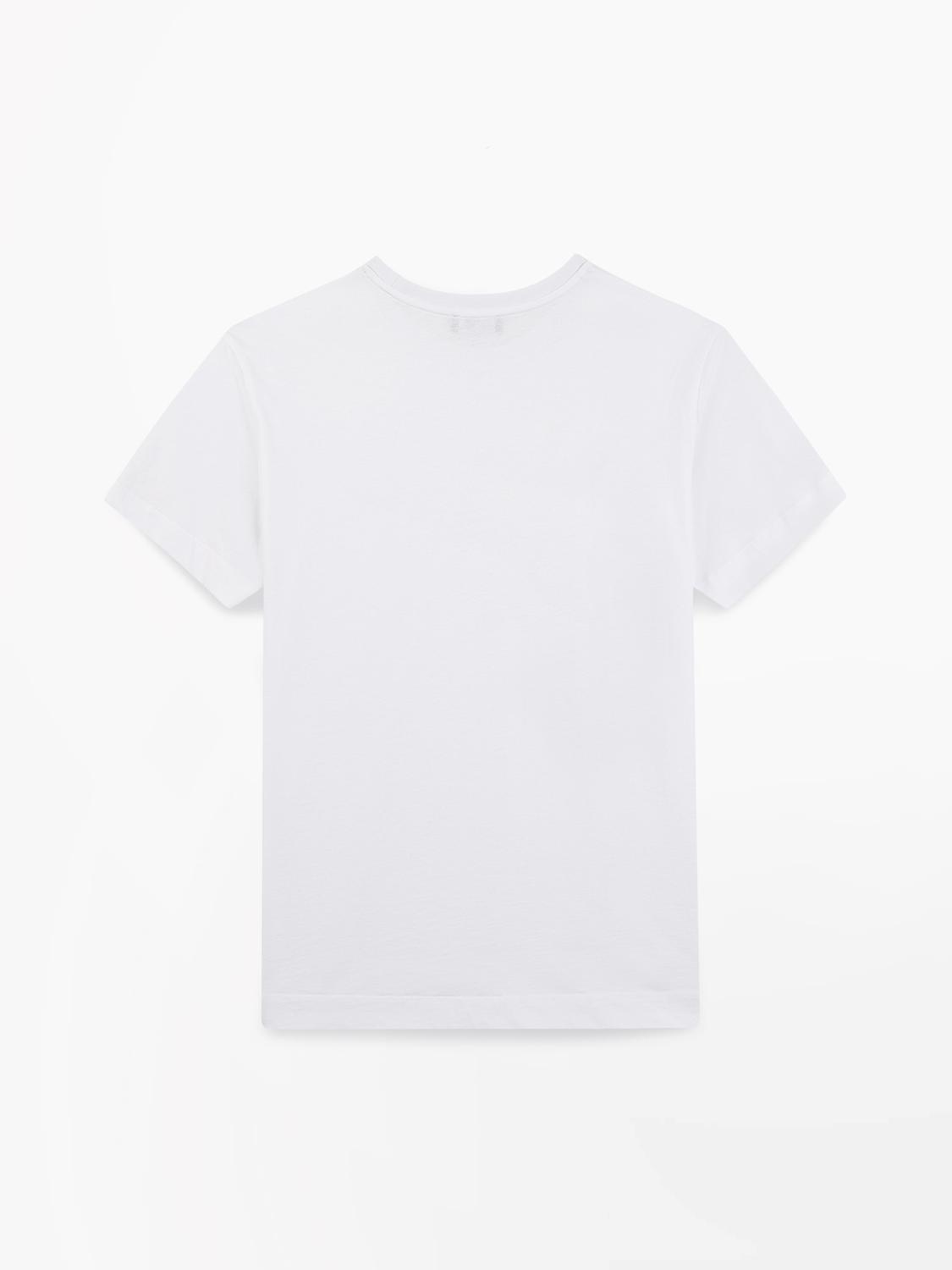 Women's knit T-shirt White SELIATEE