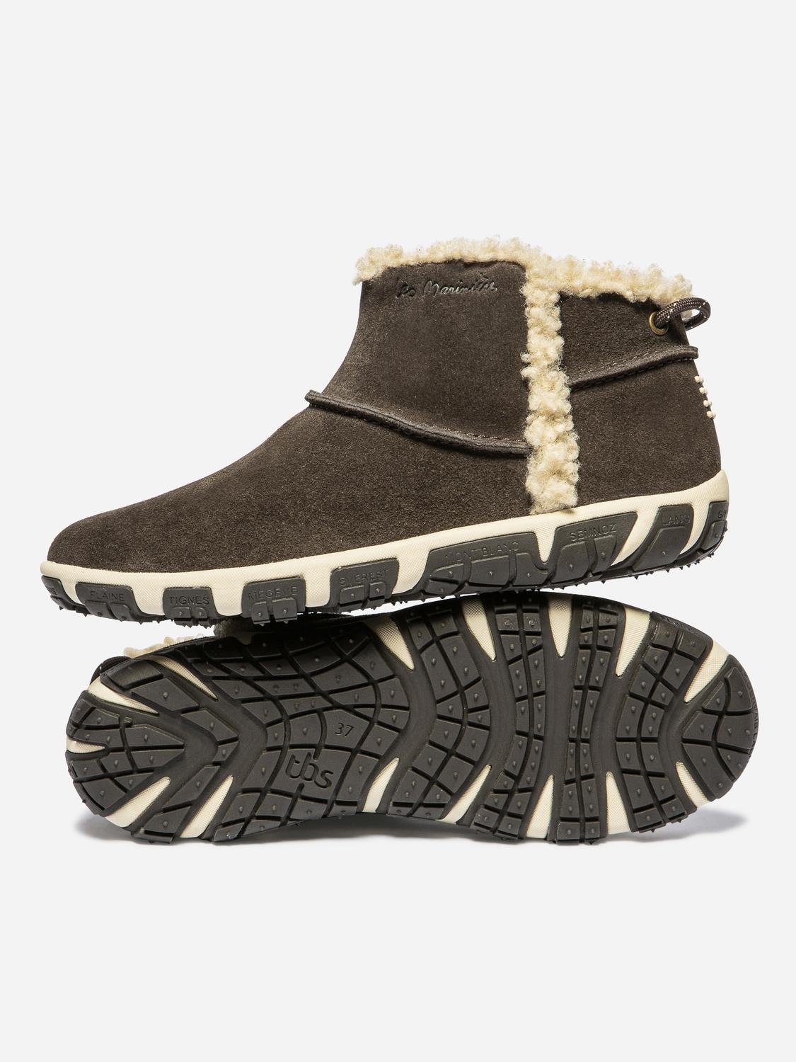 Boots Femme Cuir Chocolat JENSNOW