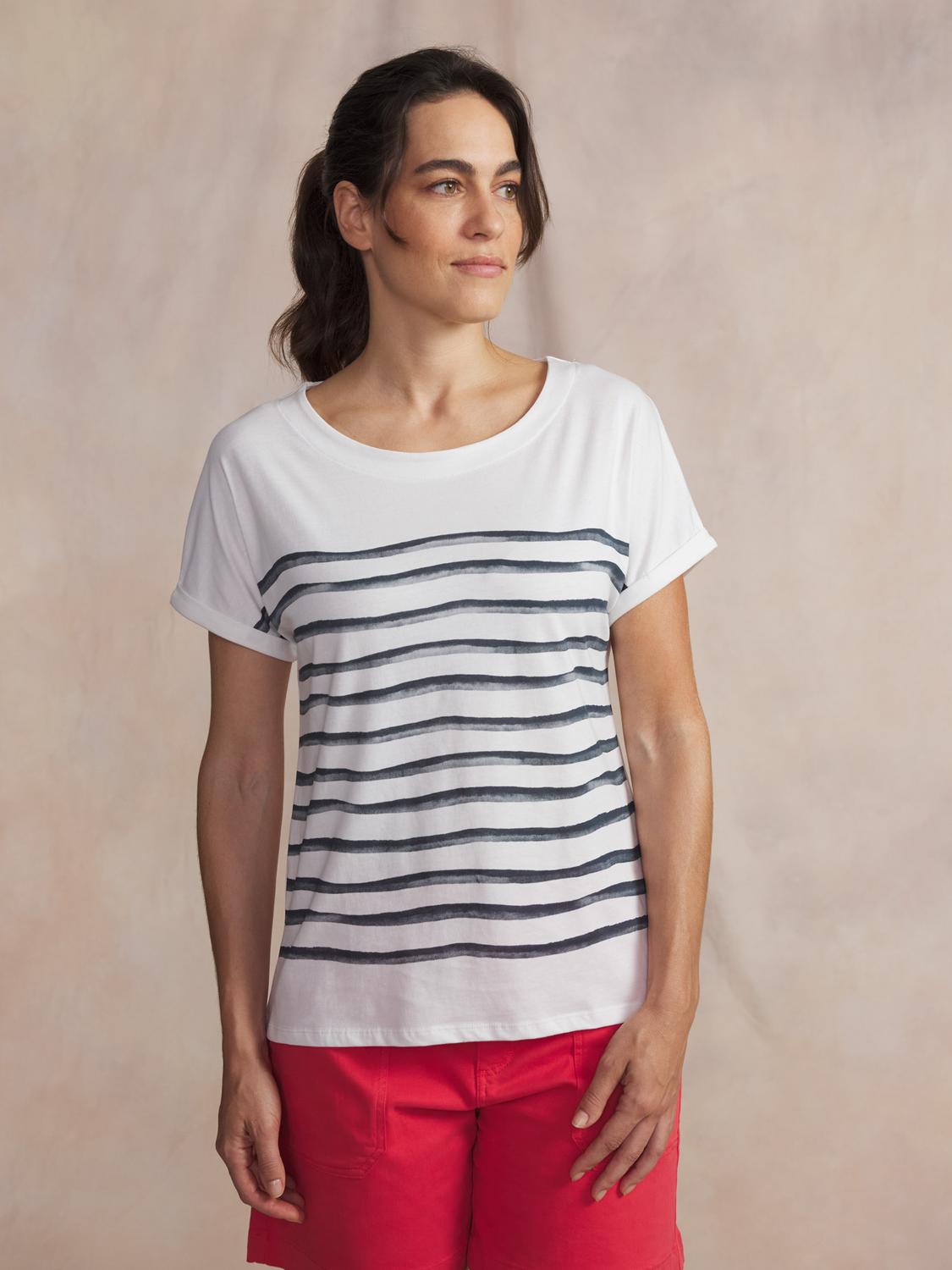 Tee-shirt en maille femme navy OXANATEE