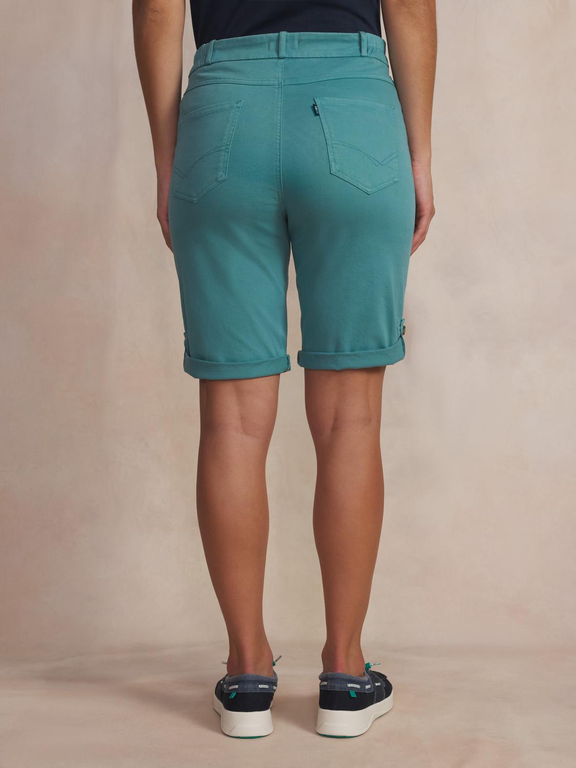 Bermuda Femme Ceinture Semi-élastiquée Vert SINTAMID