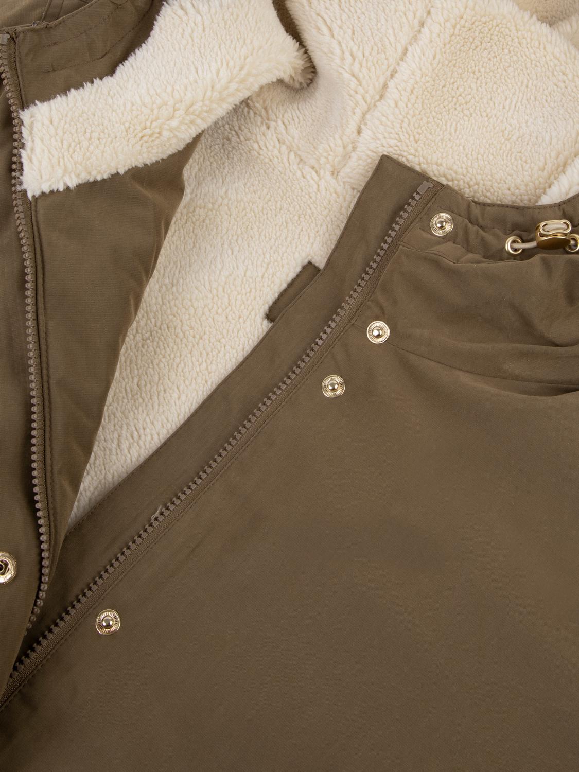 Manteau Femme Intérieur Sherpa Dessus Marron JUDITMAN Manteau Femme Intérieur Sherpa Dessus Marron JUDITMAN