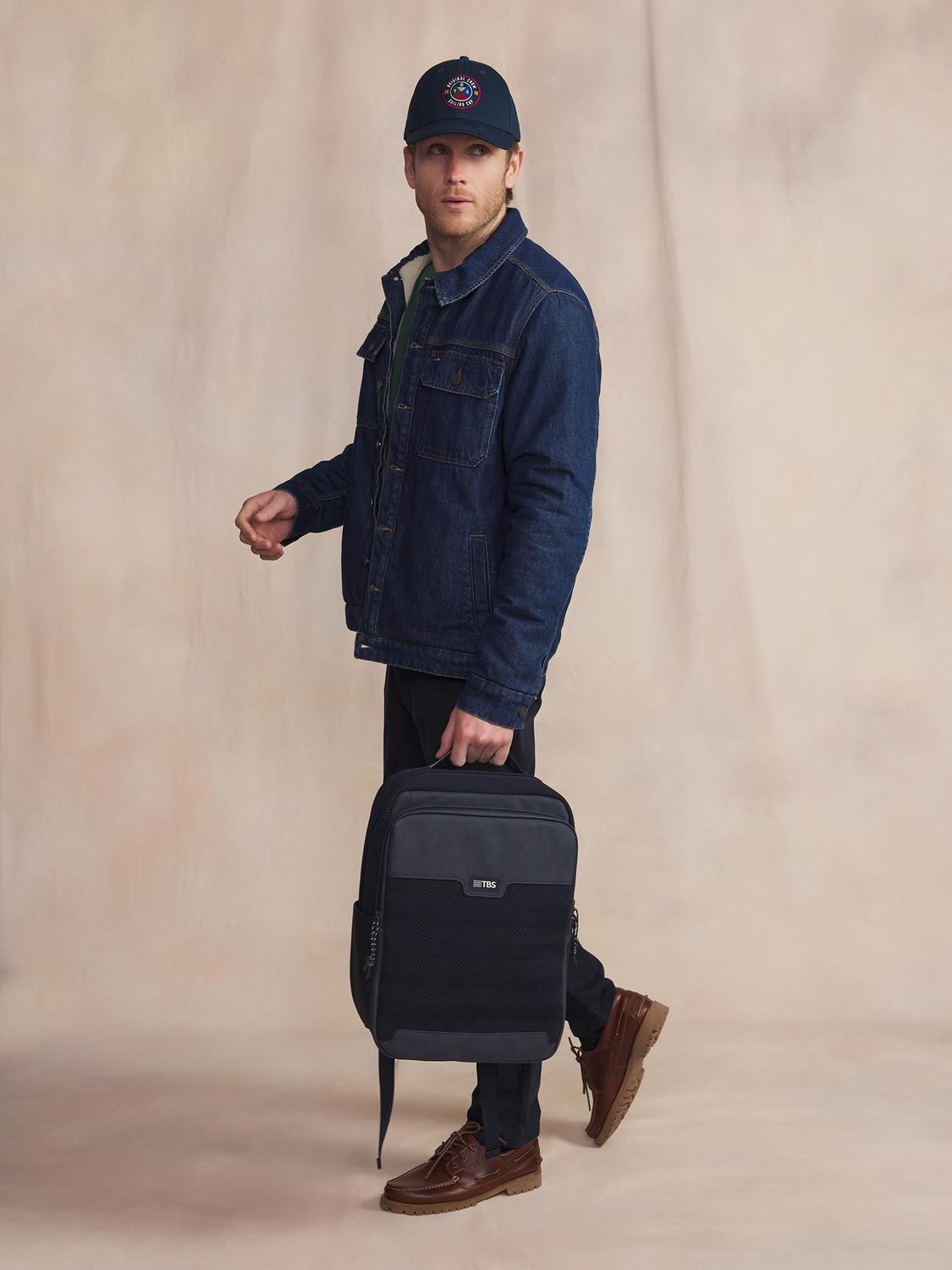 Veste Indigo Avec Manches Bleu MANKIVES Veste Indigo Avec Manches Bleu MANKIVES