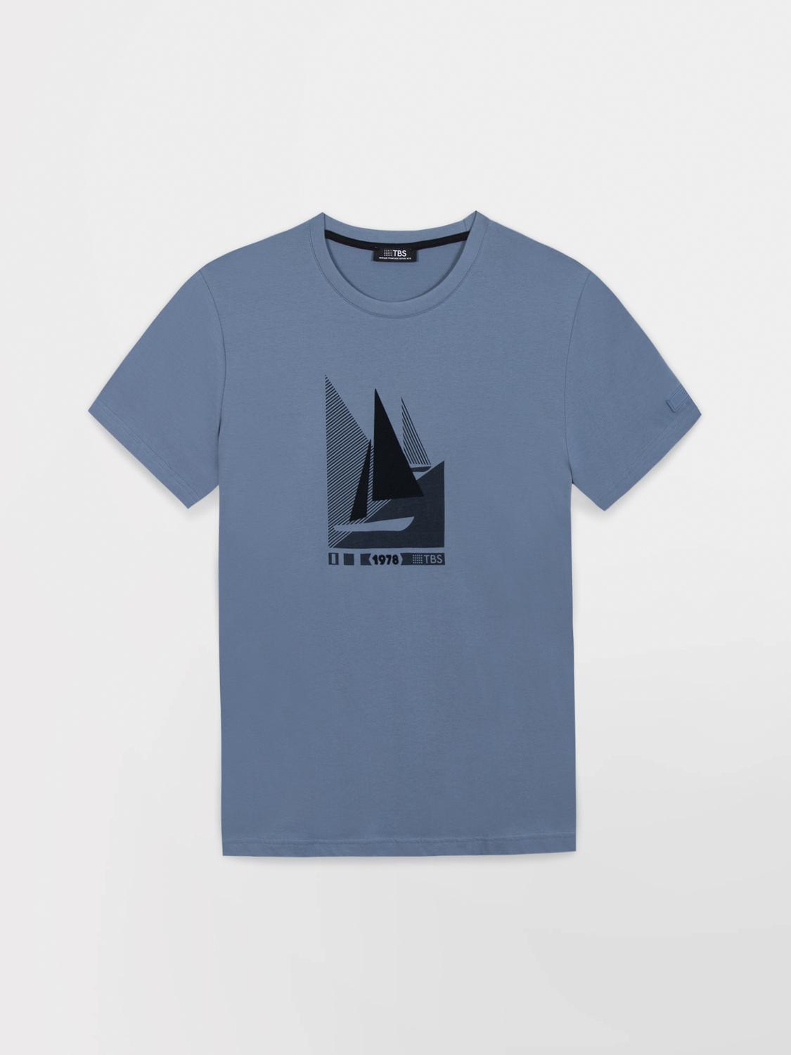 T-Shirt Manches courtes Celeste Manches Courtes Bleu OMARITEE T-Shirt Manches courtes Celeste Manches Courtes Bleu OMARITEE