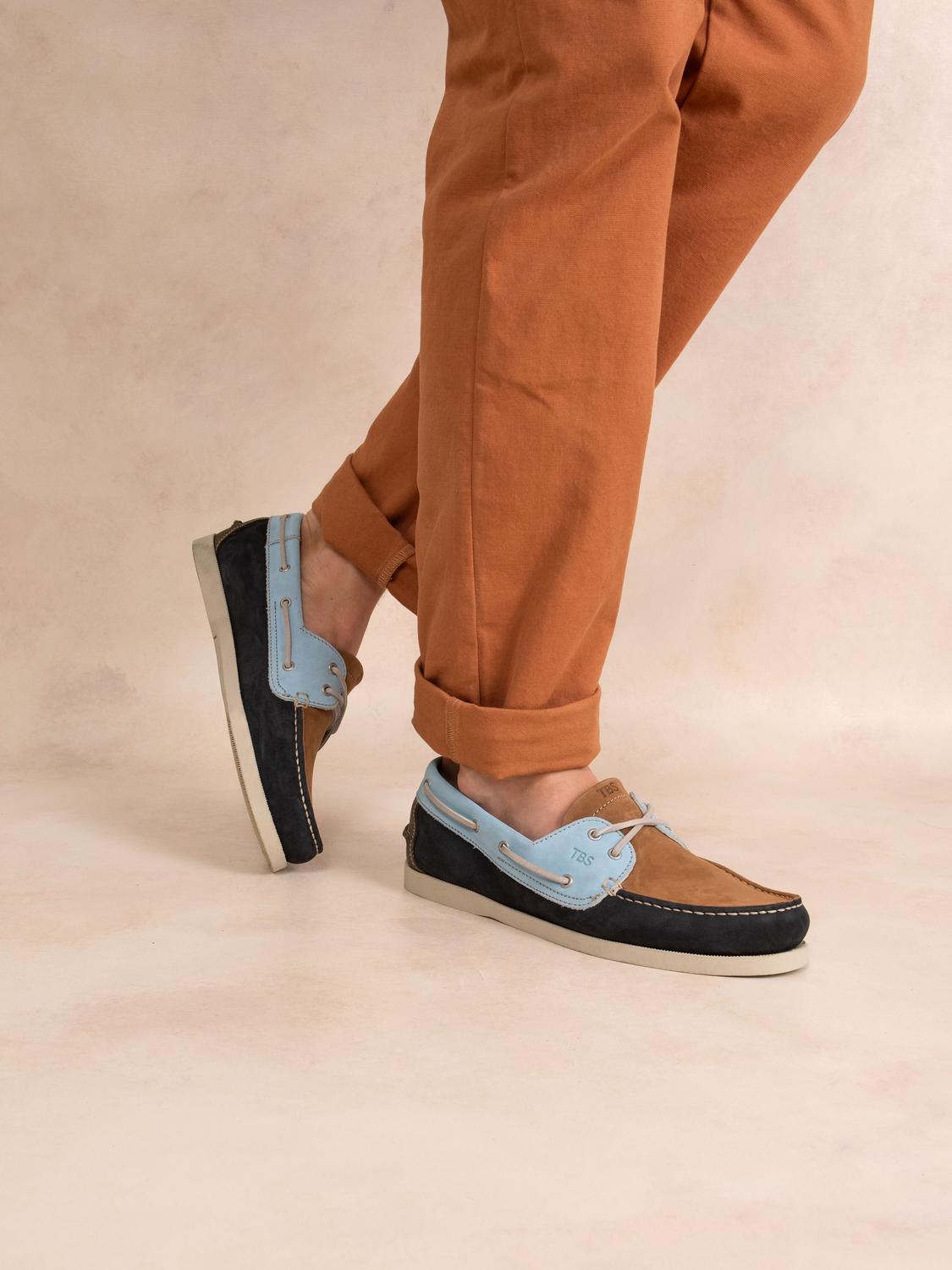 Chaussures bateau homme navy et oxygene PHENIS