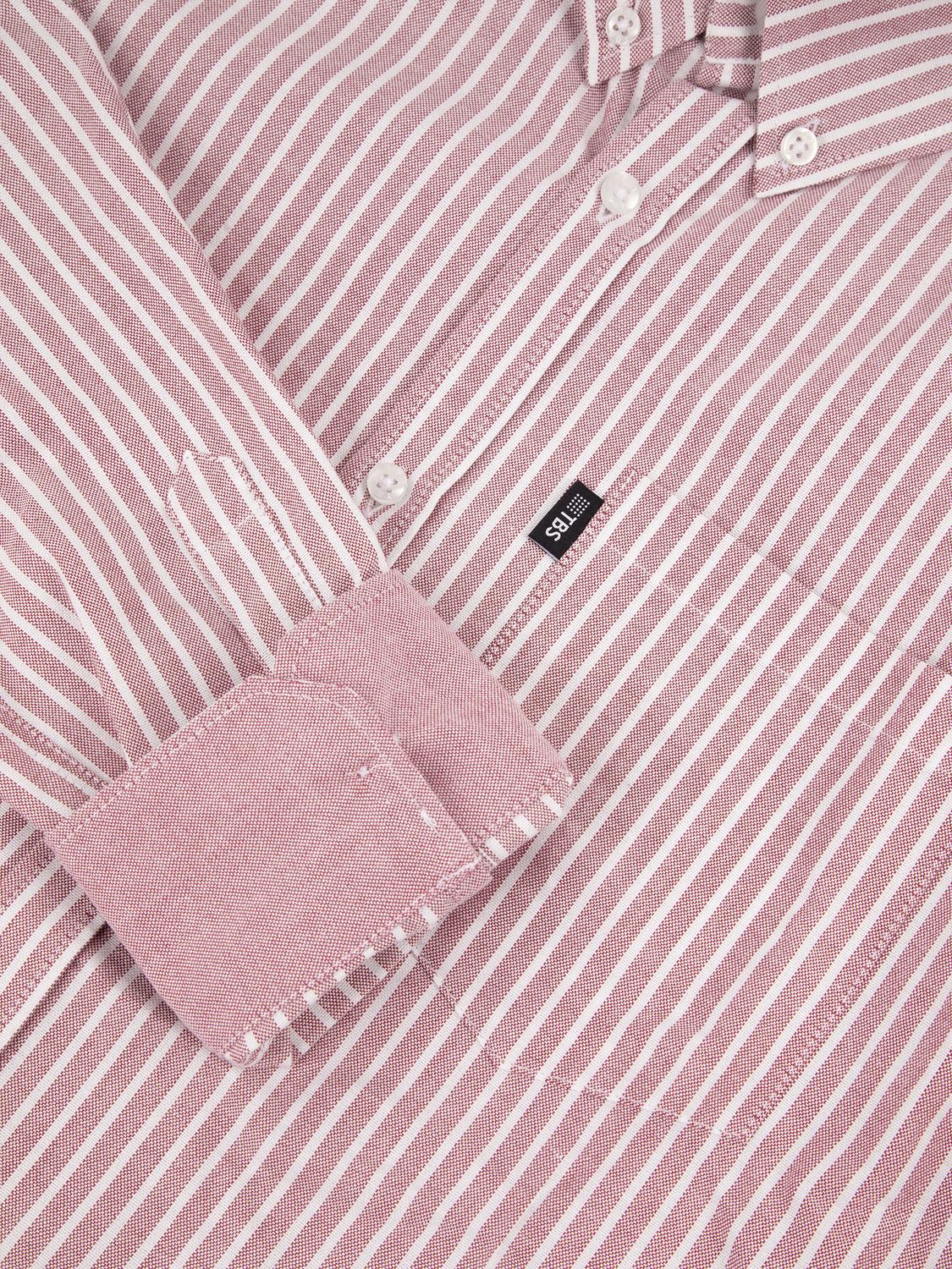 Chemise Manches Longues Rouge RHAVICHE Chemise Manches Longues Rouge RHAVICHE