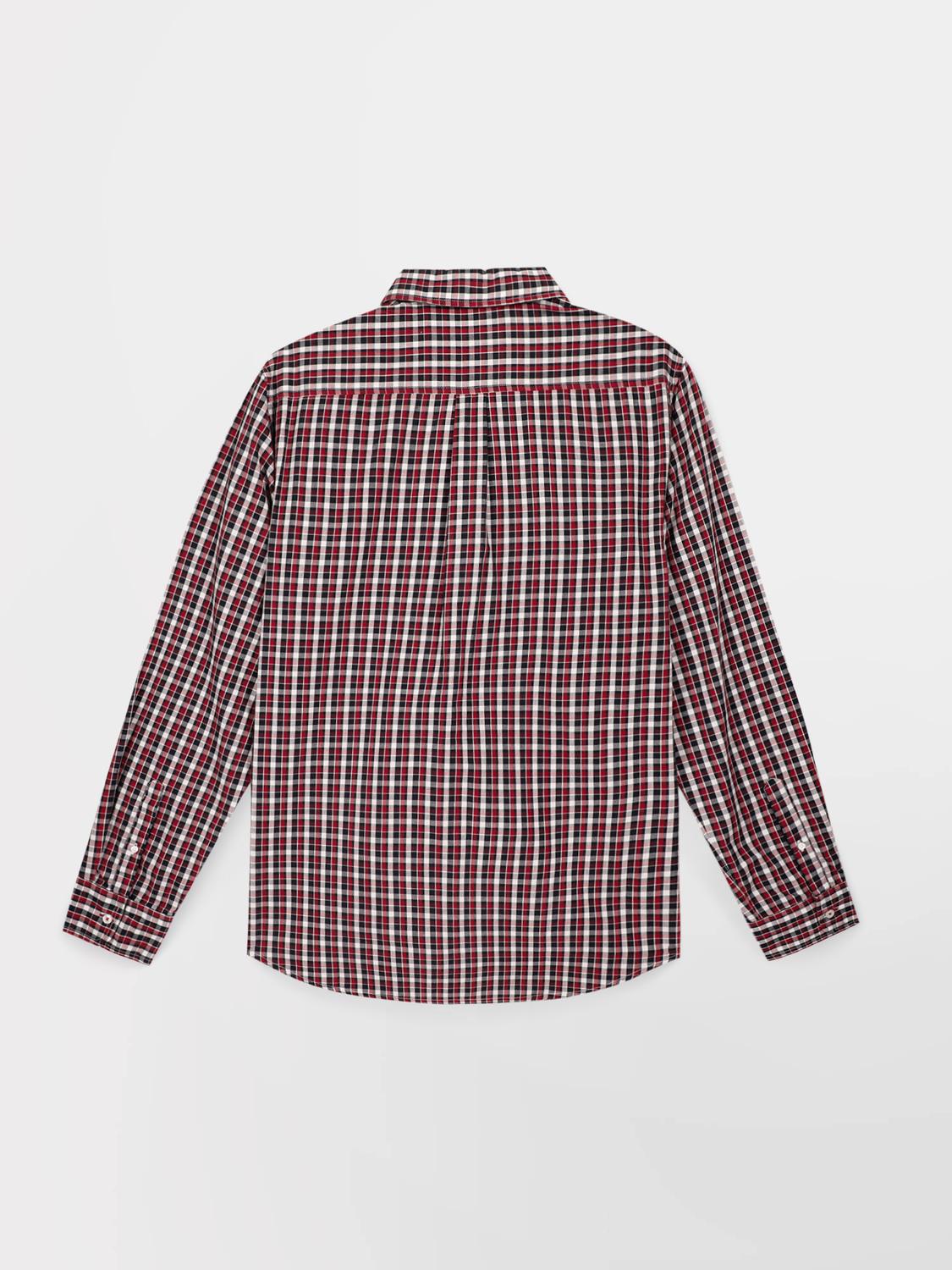 Chemise Manches Longues Rouge YZAELCHE Chemise Manches Longues Rouge YZAELCHE