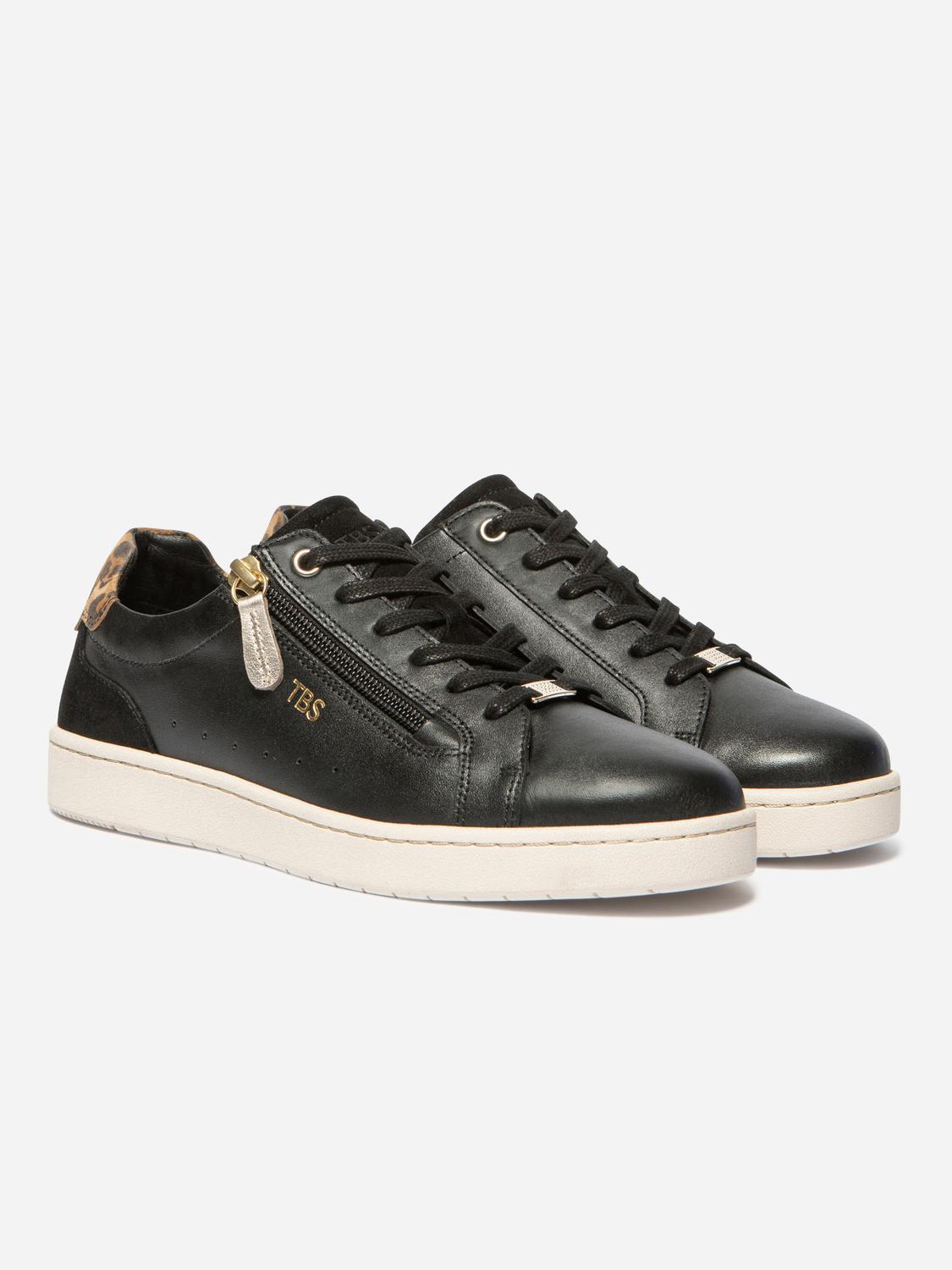 Tennis Noir Leopard VINISIA Tennis Noir Leopard VINISIA