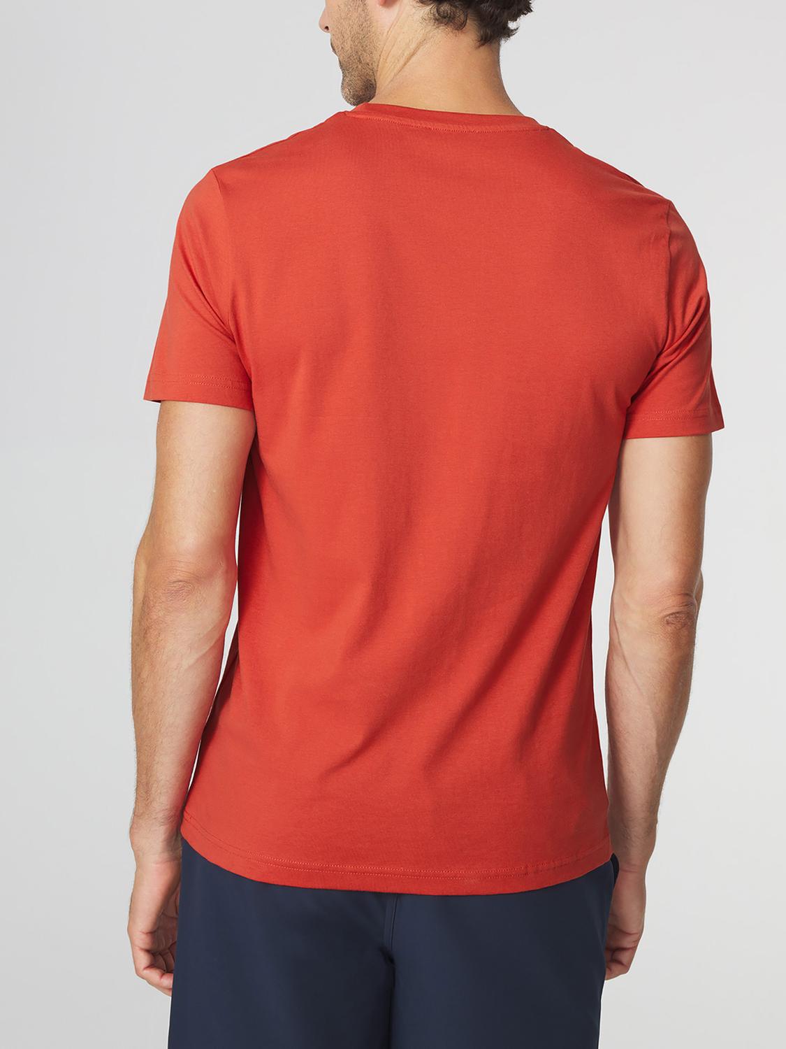 T-shirt Homme Coupe Ajustée Jersey Rouge MELUTEE
