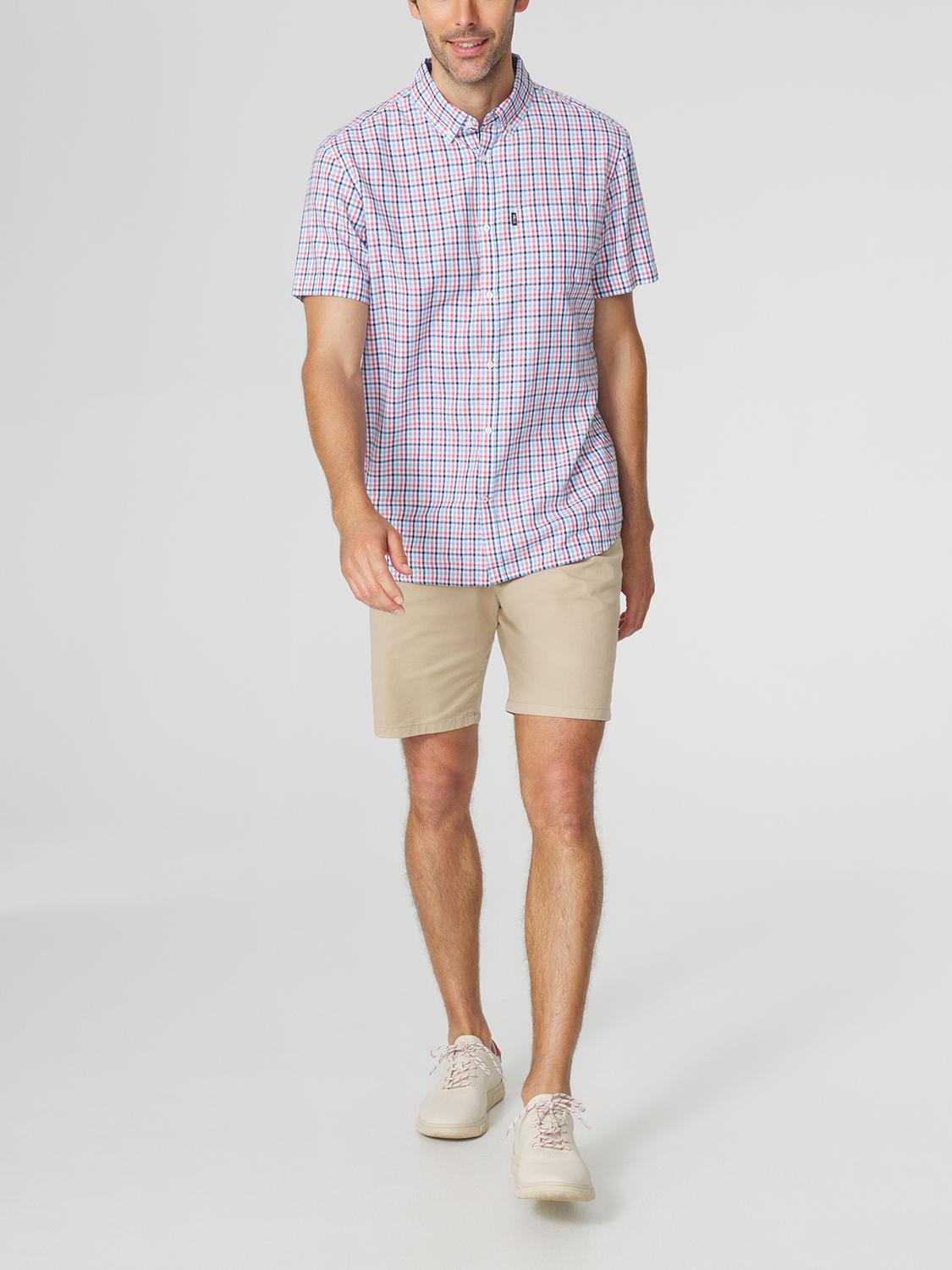 Chemise Homme Manches Courtes à Carreaux ORSONCHA