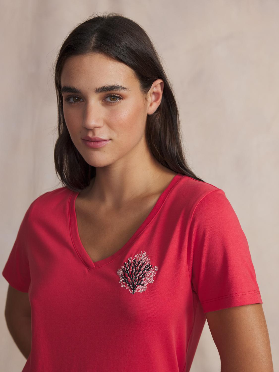 Tee-shirt en maille femme hibiscus NAMIATEE