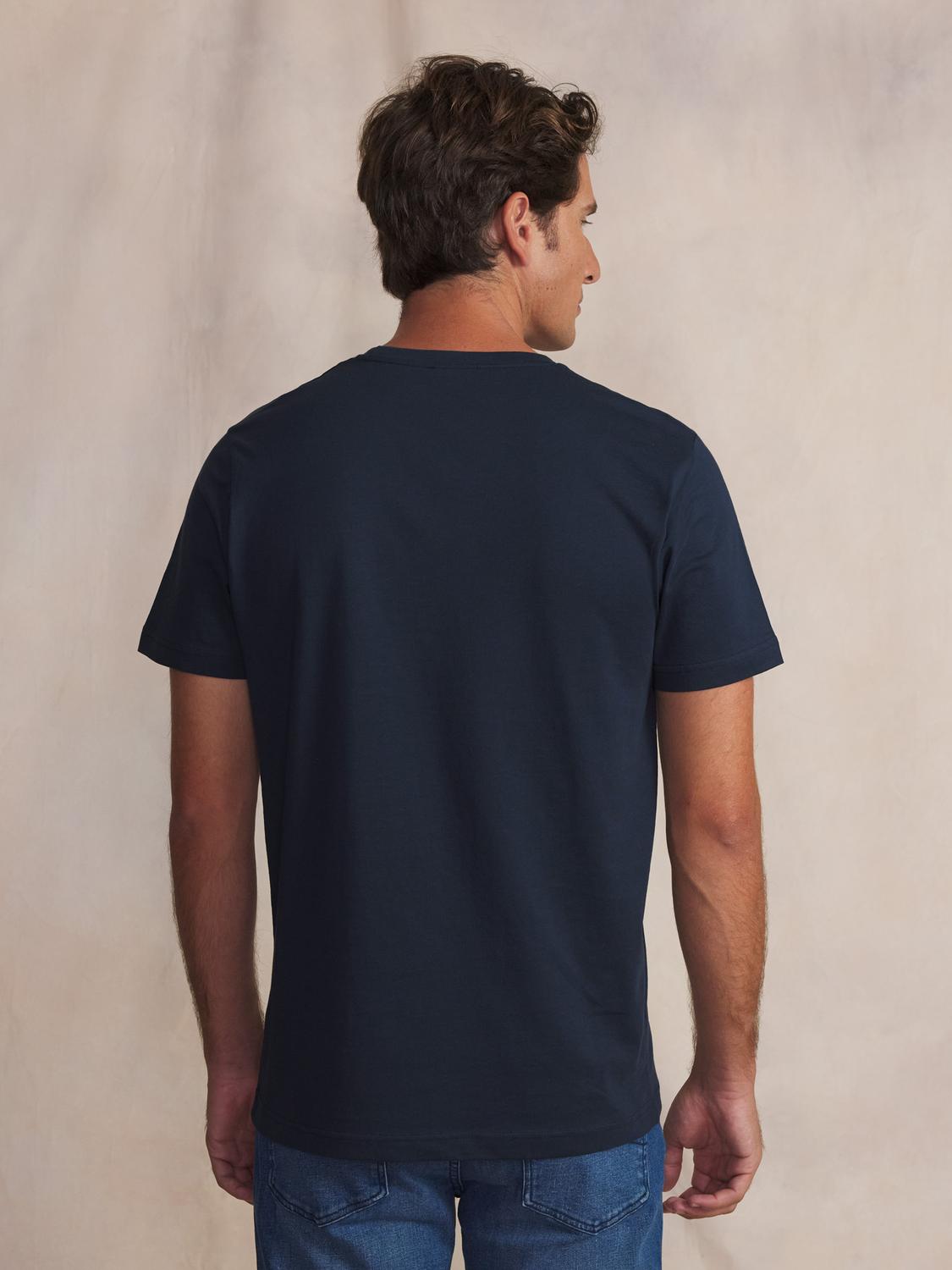 Tee-shirt en maille homme navy KERANTEE