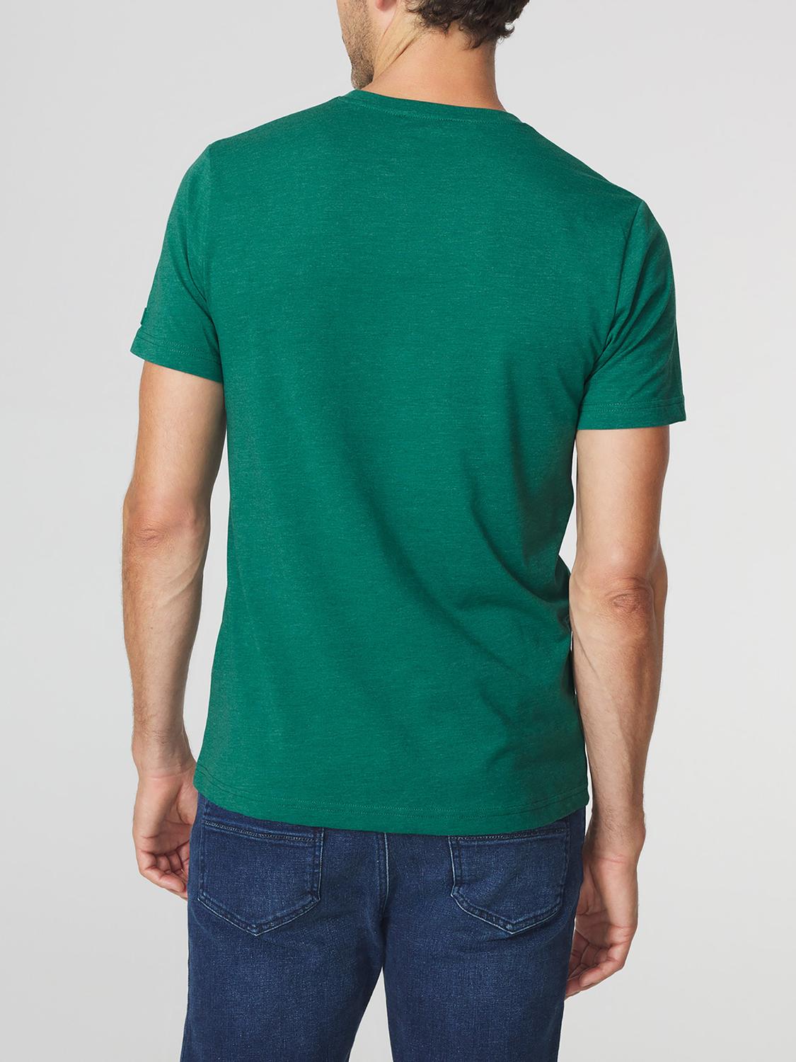 T-shirt Homme Coupe Ajustée Jersey Vert PIERETEE