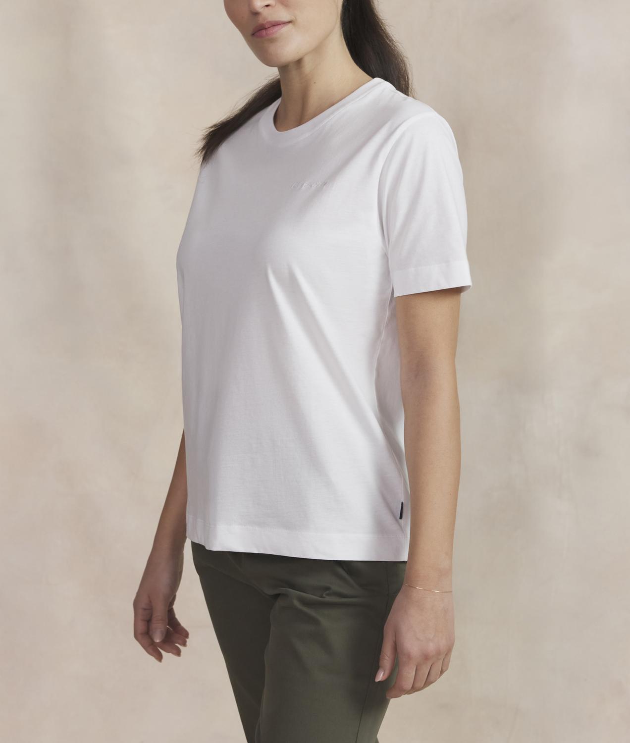 Women's knit T-shirt White SELIATEE