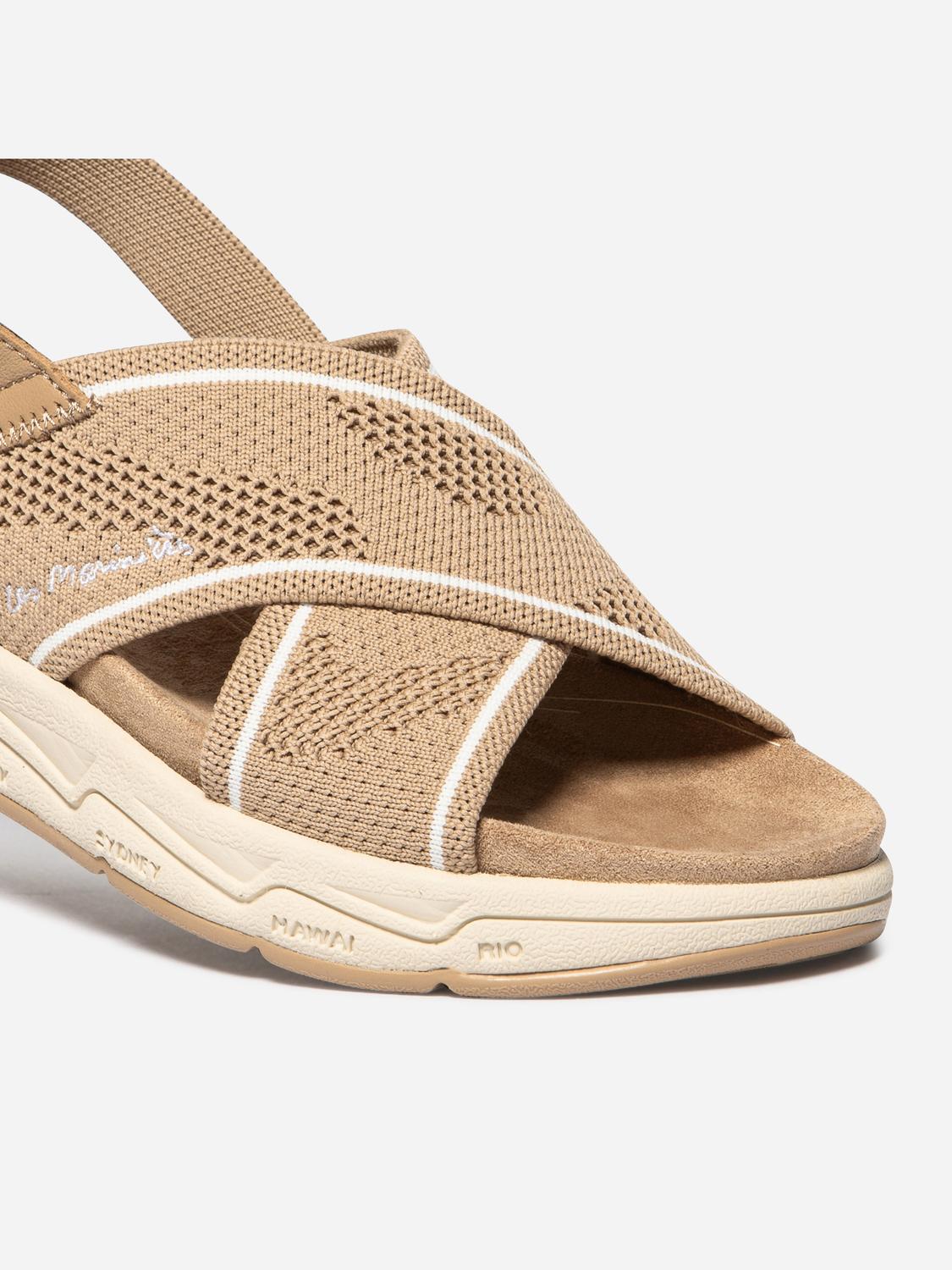 Sandales compensées femme cappucino LAIHONA