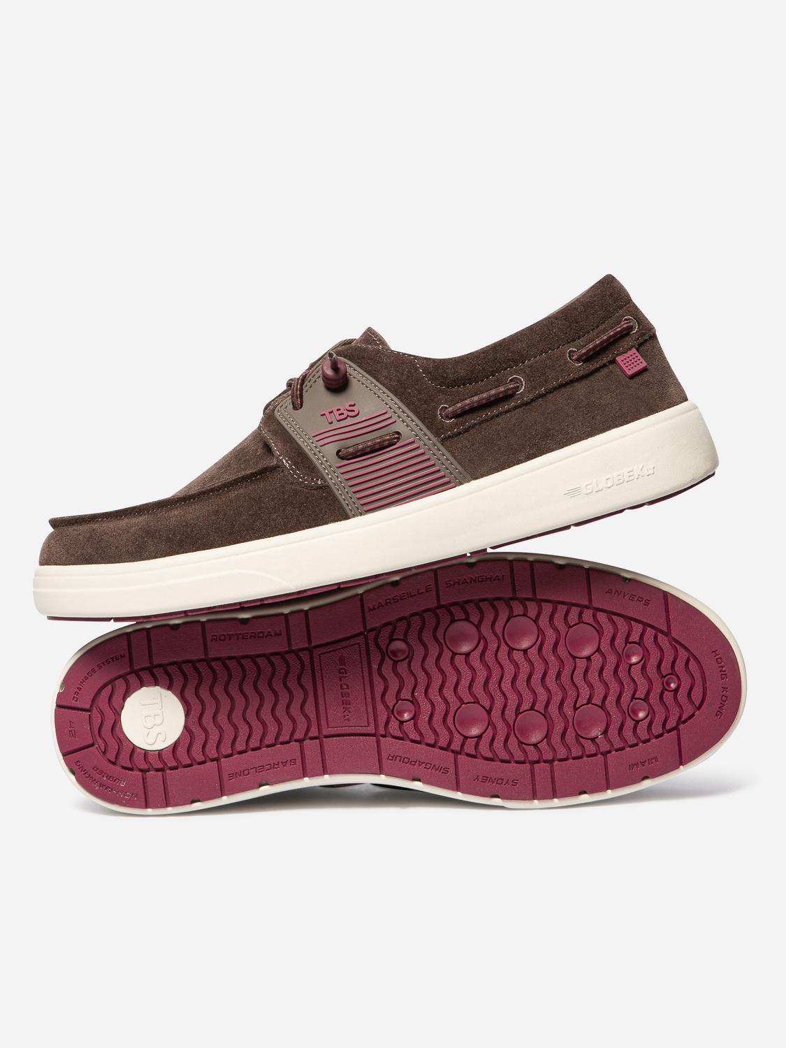 Chaussures Bateau Homme Textile Légères Chataigne GEOBOAT