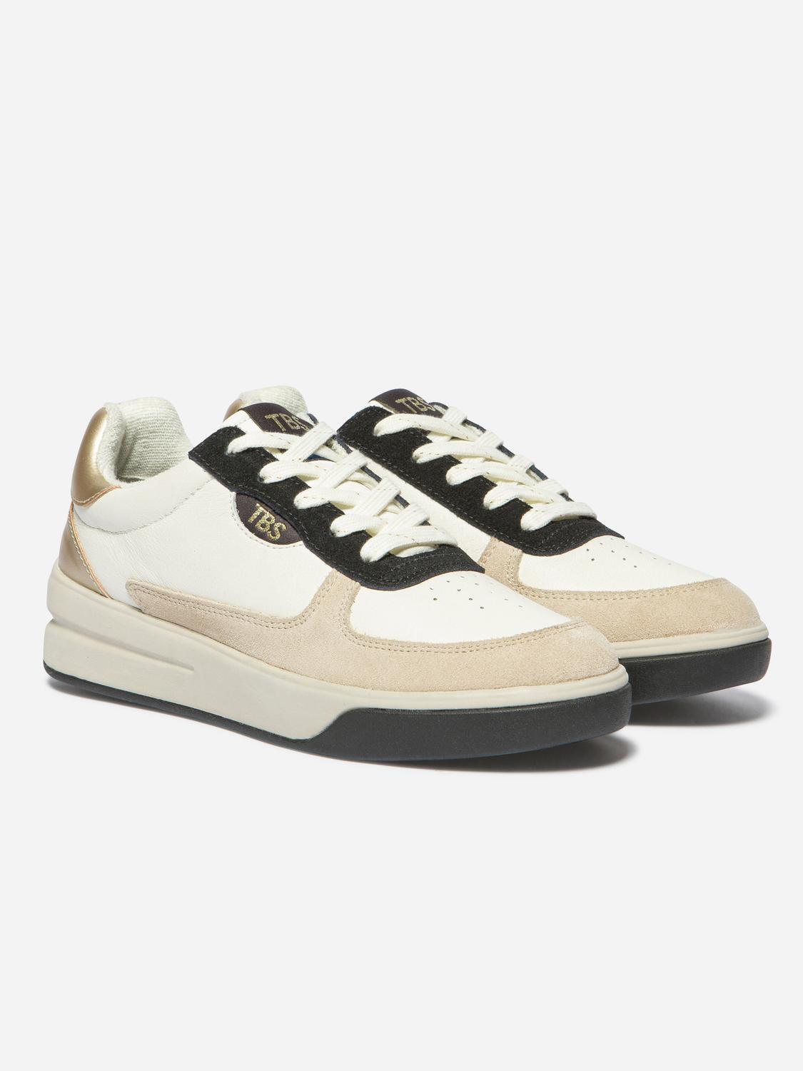 Tennis Femme Cuir Blanc CORALIE