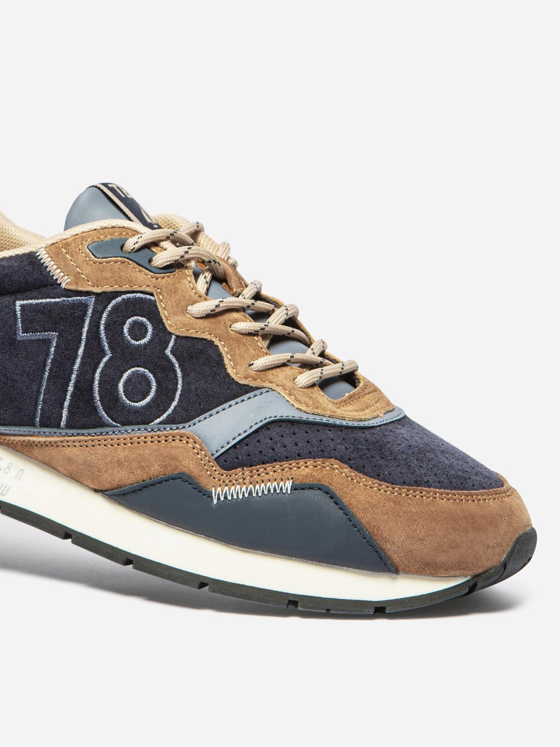 Running Homme Textile Navy et Marron DINBOAT