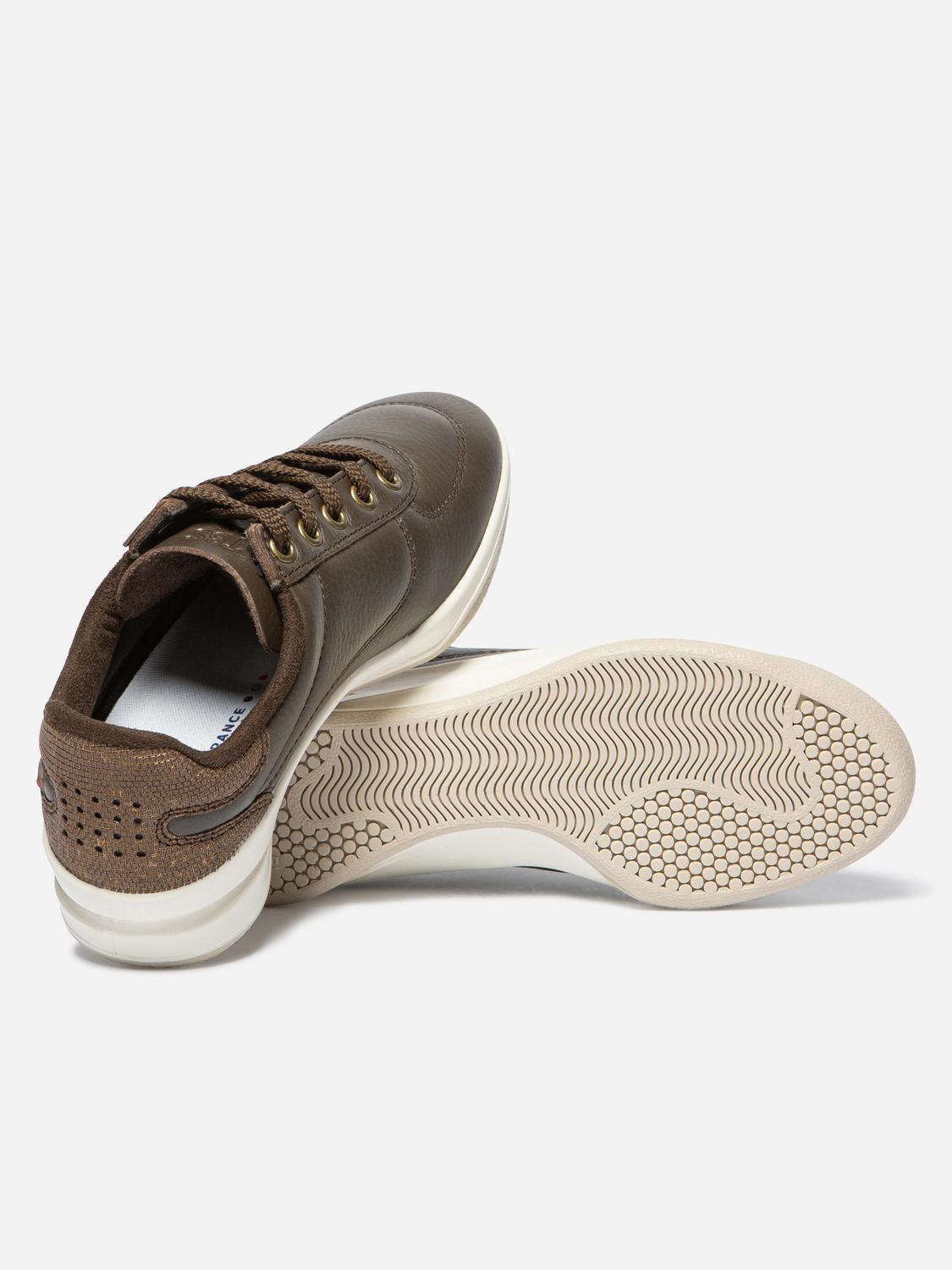 Baskets Femme Fabriquées en France Cuir Marron BRANDIE Baskets Femme Fabriquées en France Cuir Marron BRANDIE