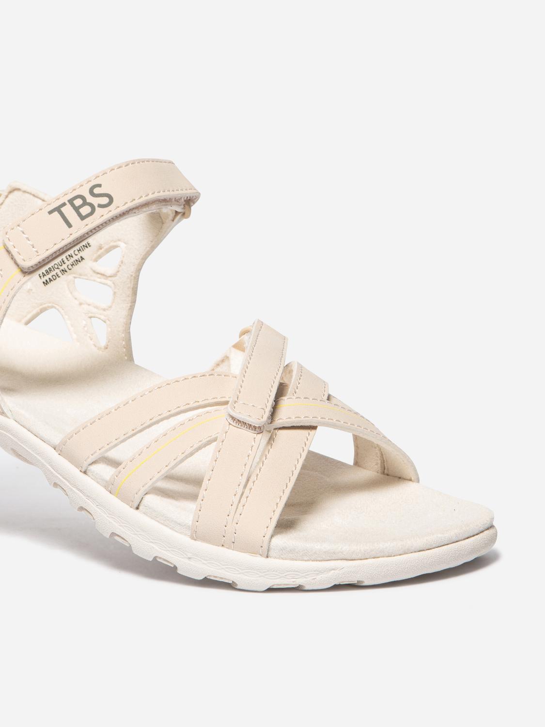 Women's flat sandals Nude TREKKER