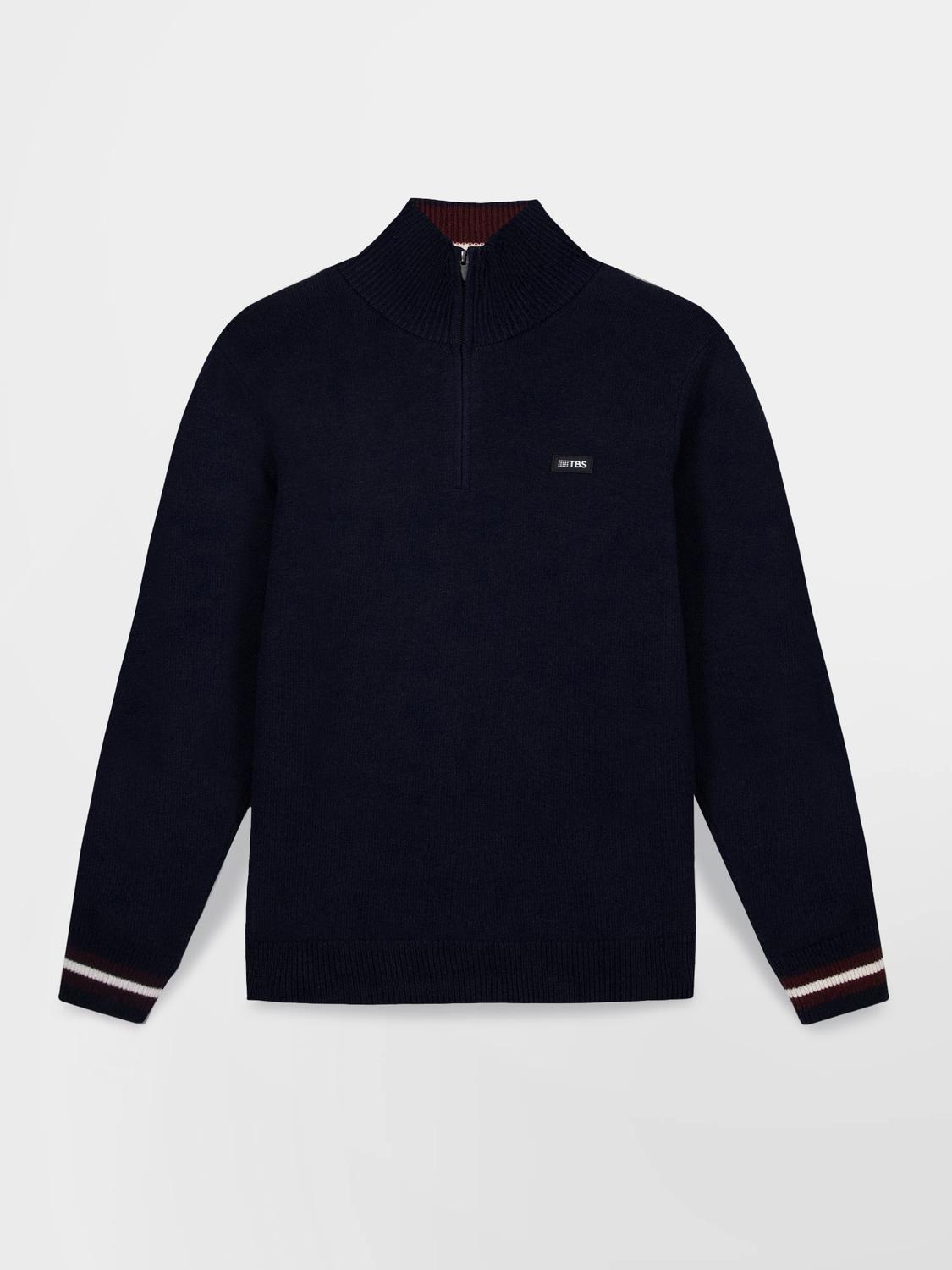 Pull Col Camionneur Homme Marine TATUMCAM