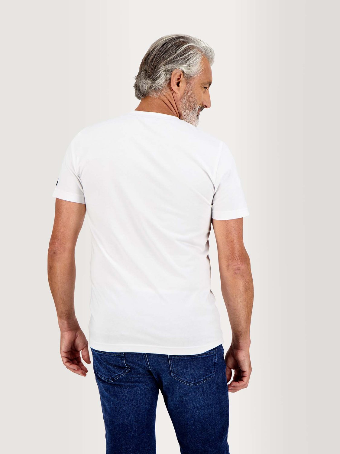 Tee Shirt Homme Print Bateau Coton Biologique Blanc
