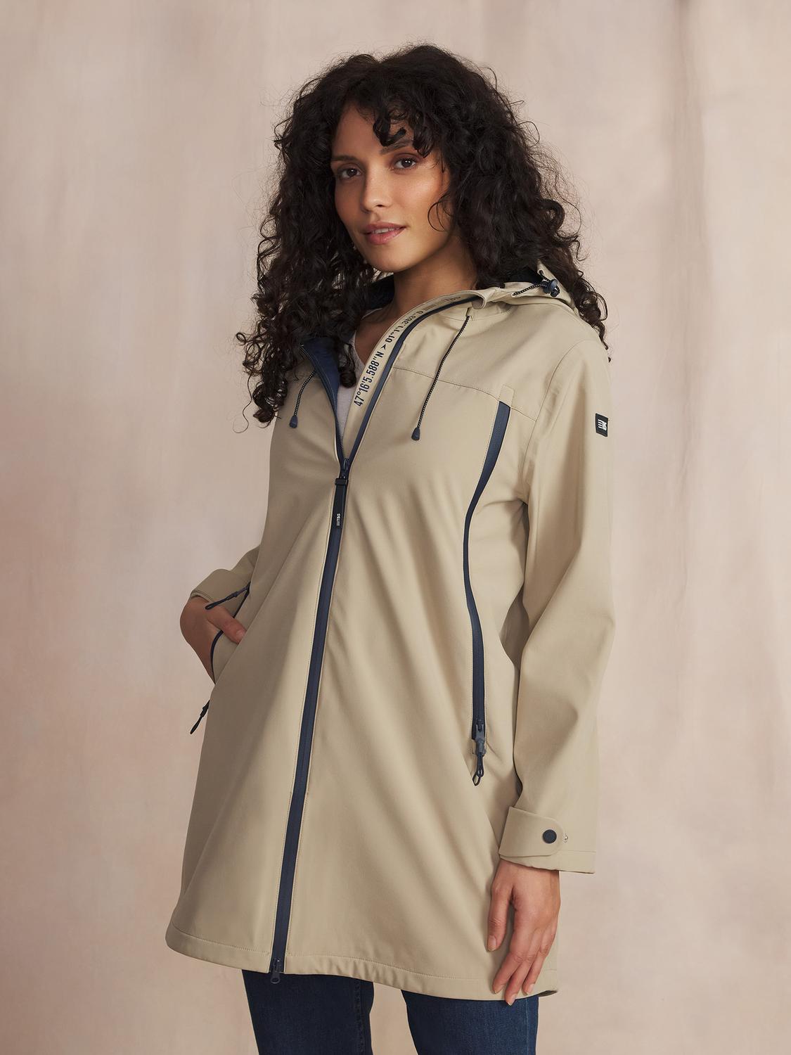 Manteau Avec Manches Beige DUNYAMAN