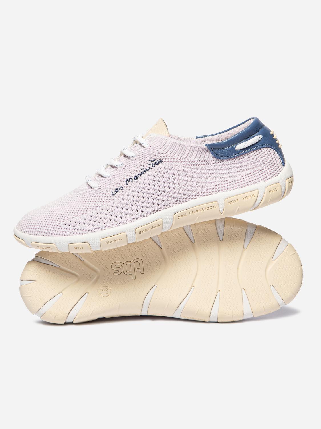 Tennis en toile femme lilas et baltic JAZARIA