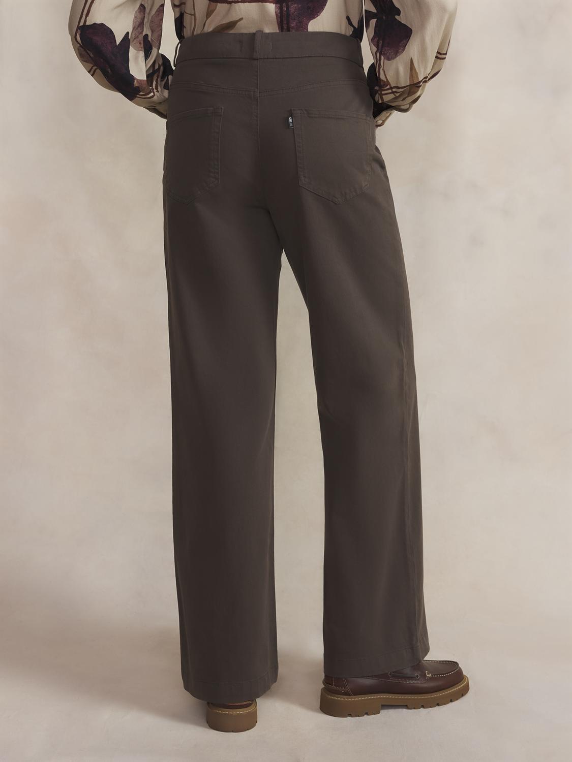 Pantalon Femme Gabardine Brun SINTAPAN