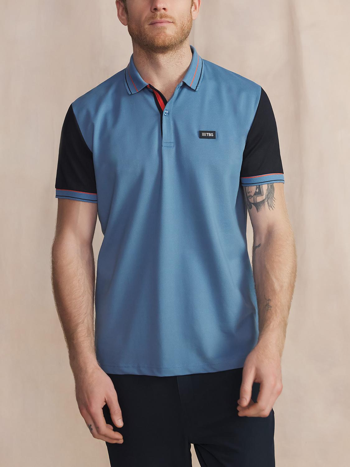 Polo Manches Courtes Bleu IONASPOL