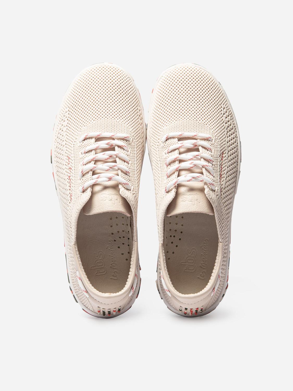 Tennis Femme Confort Textile Recyclé Rose Clair