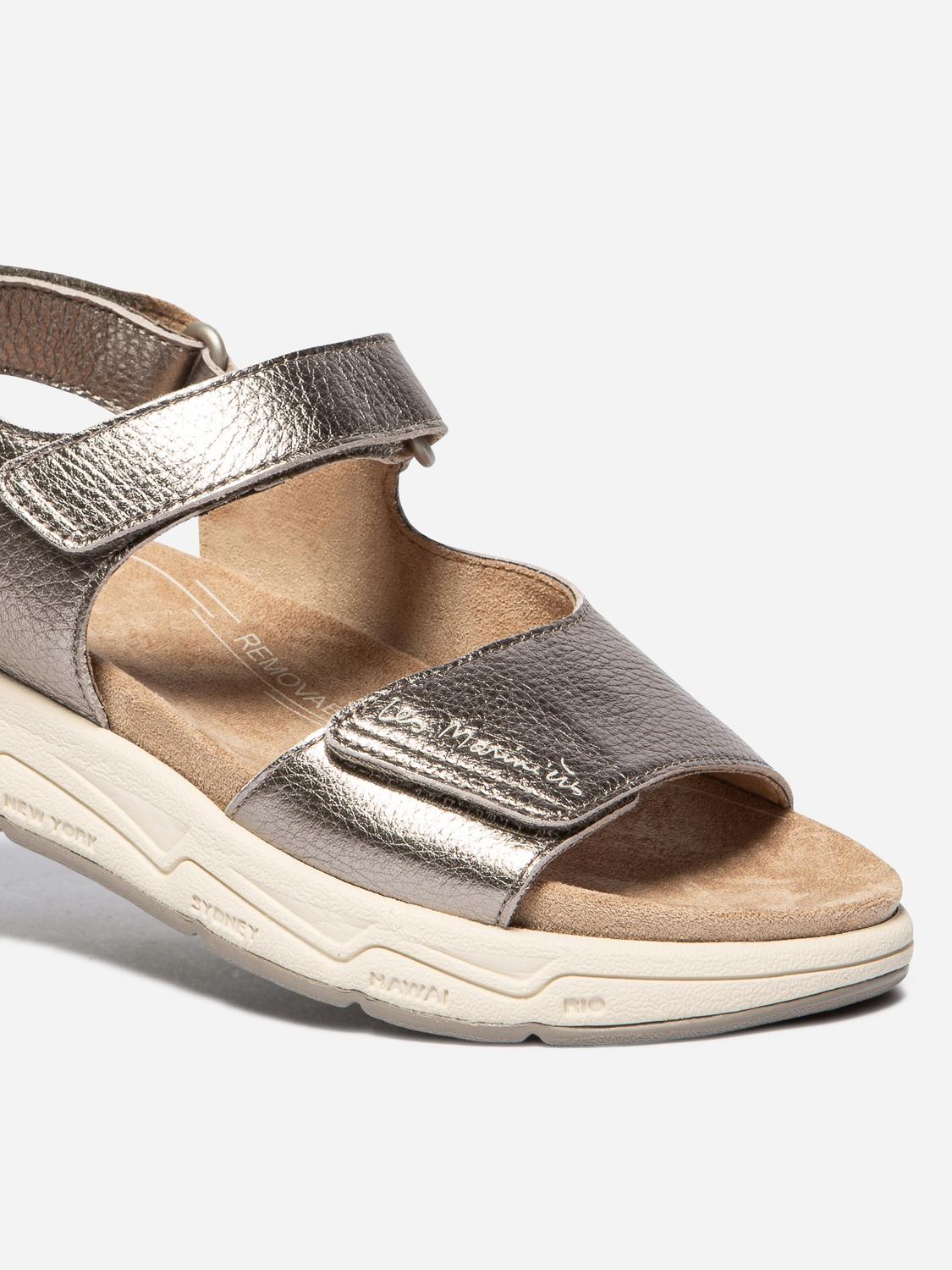 Sandales compensées femme bronze LOUISIE