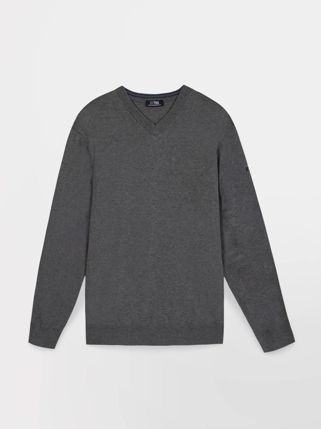 Pull Granit Manches Longues Gris MALIKVER