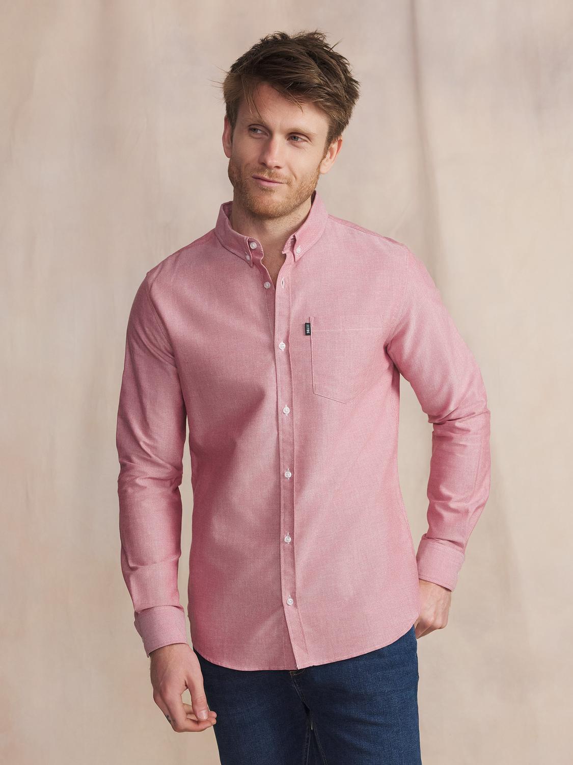 Chemise Manches Longues Rouge BRADYCHE Chemise Manches Longues Rouge BRADYCHE