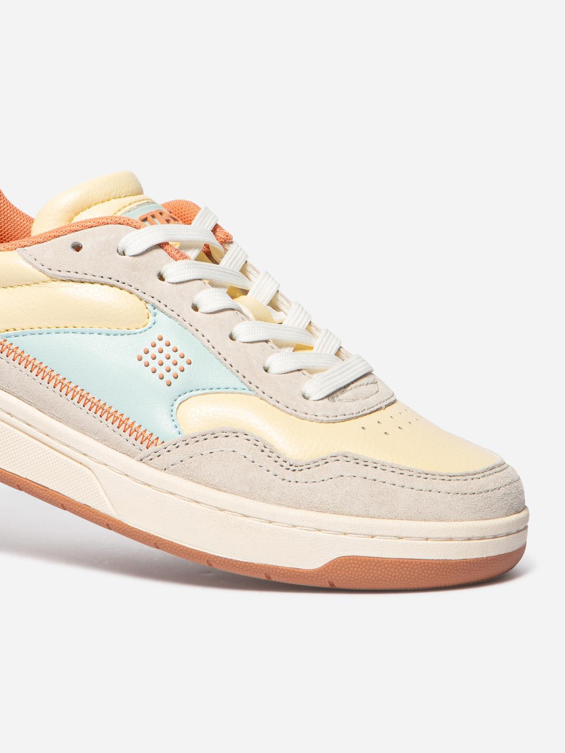 Tennis en toile femme vanille et ciel ALMERIA