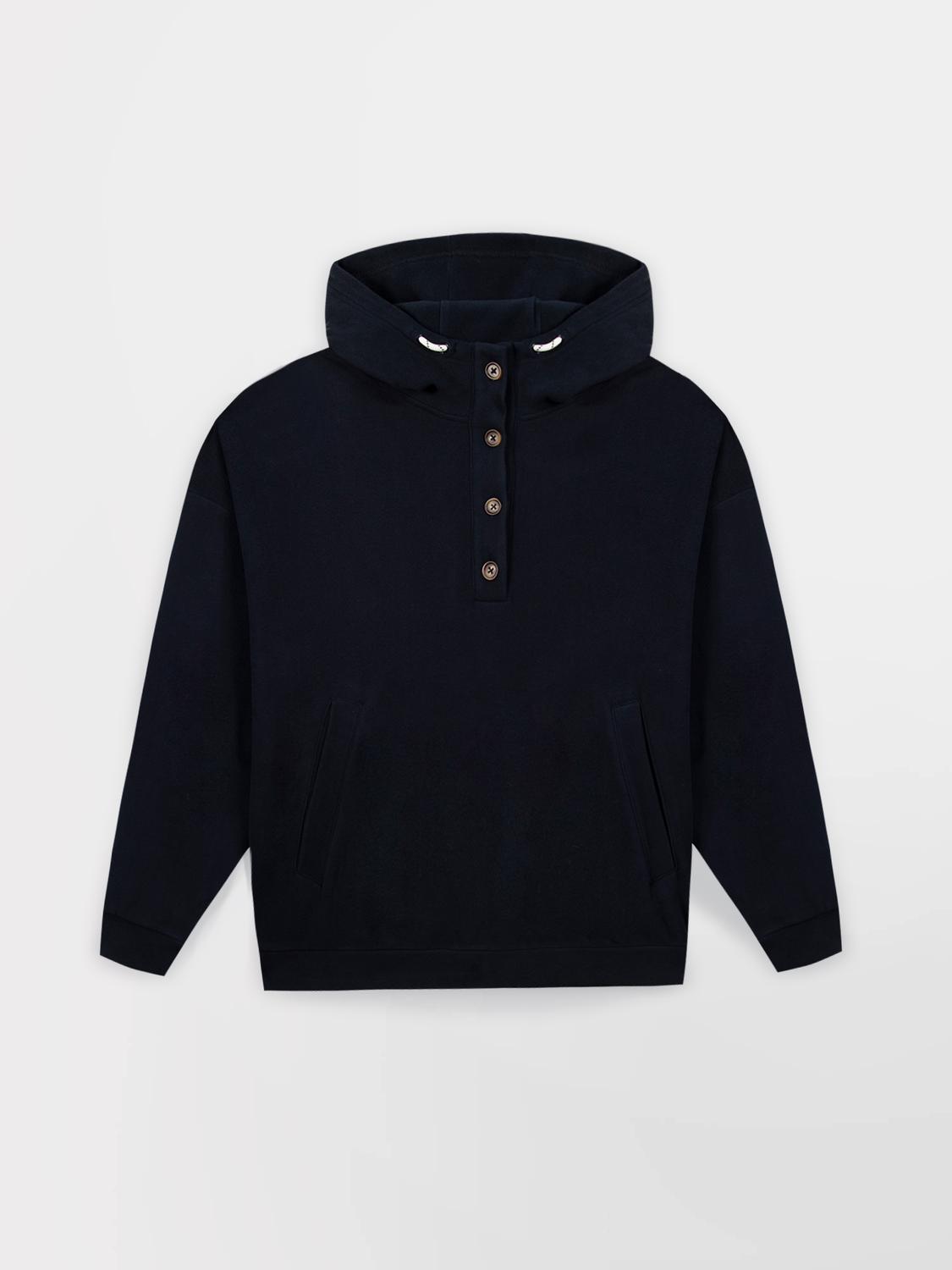 Sweat Col Camionneur Femme Marine SOLYACAM