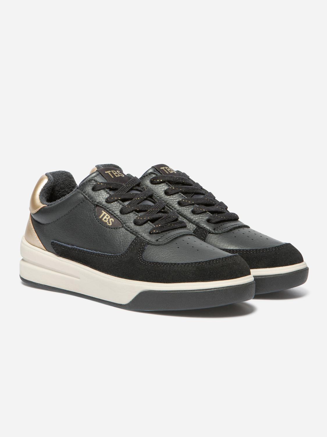 Tennis Femme Cuir Navy CORALIE Tennis Femme Cuir Navy CORALIE