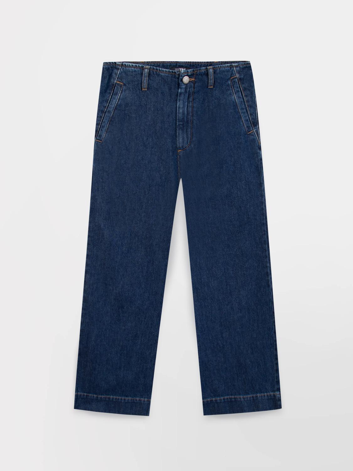 Jean Femme Coupe Large Bleu FAHRAHUI Jean Femme Coupe Large Bleu FAHRAHUI